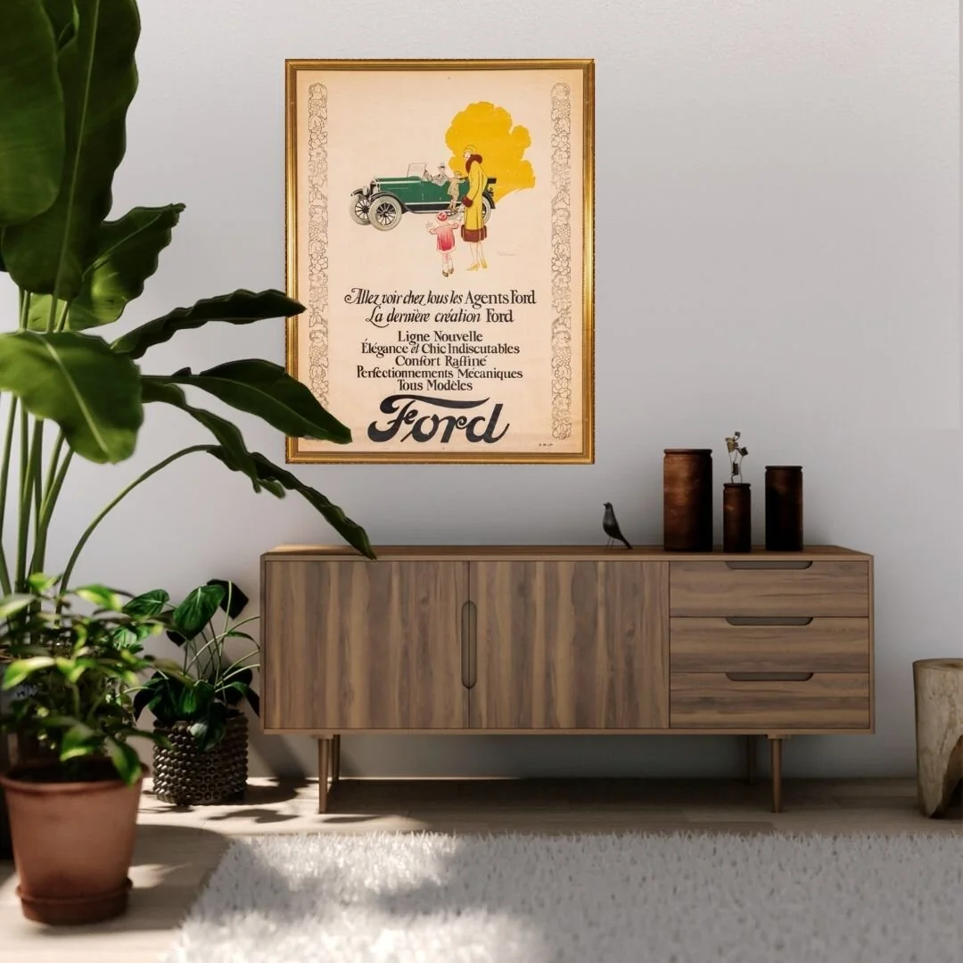 RENEE VINCENT, (FRENCH, 1879-1936) - FORD, CA. 1925EST. $800 - $1,200, SOLD FOR $1,100