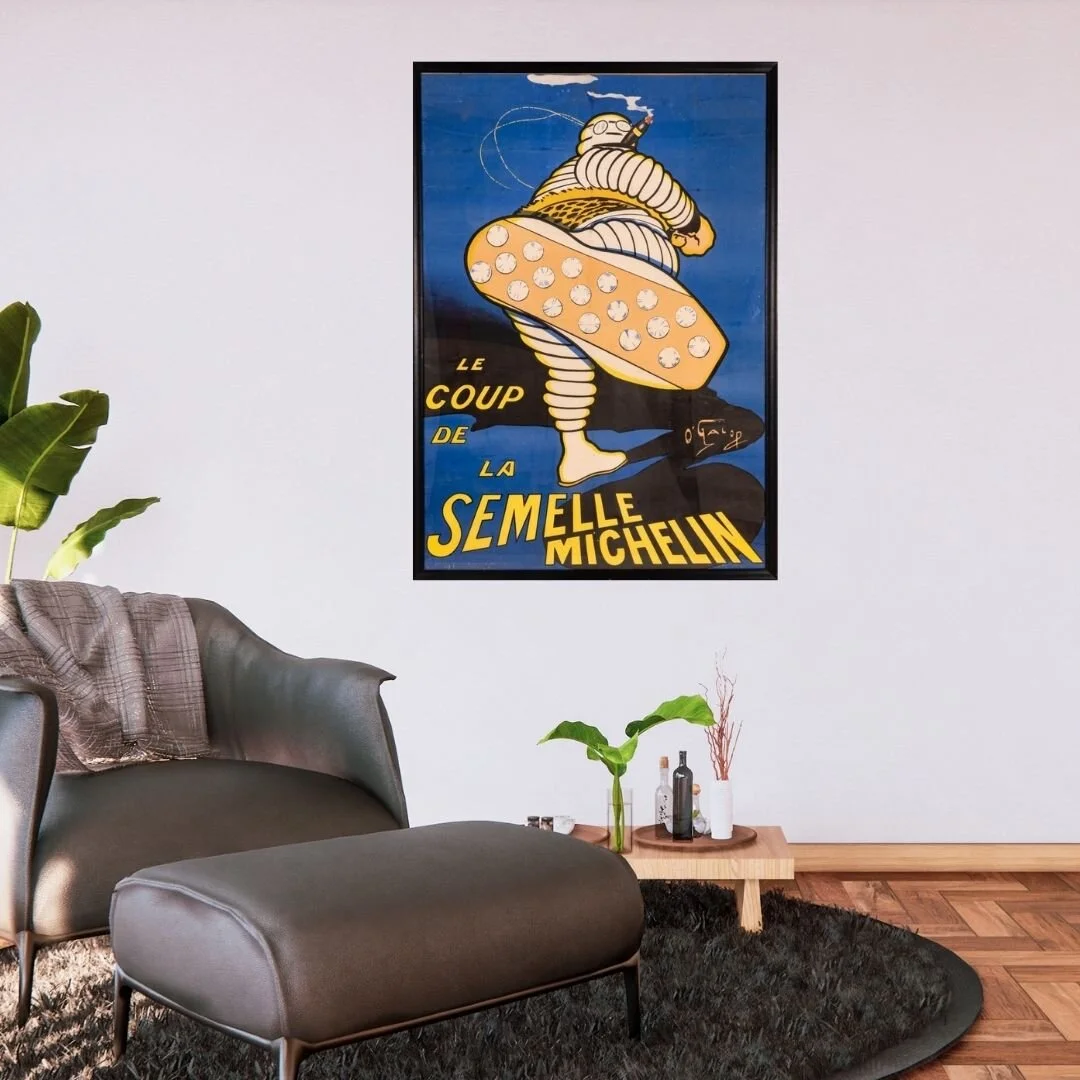 O'GALOP (MARIUS ROSSILLON), (FRENCH, 1867-1946) - LE COUP DE LA SEMELLE MICHELIN, 1905EST. $800 - $1,200, SOLD FOR $2,200