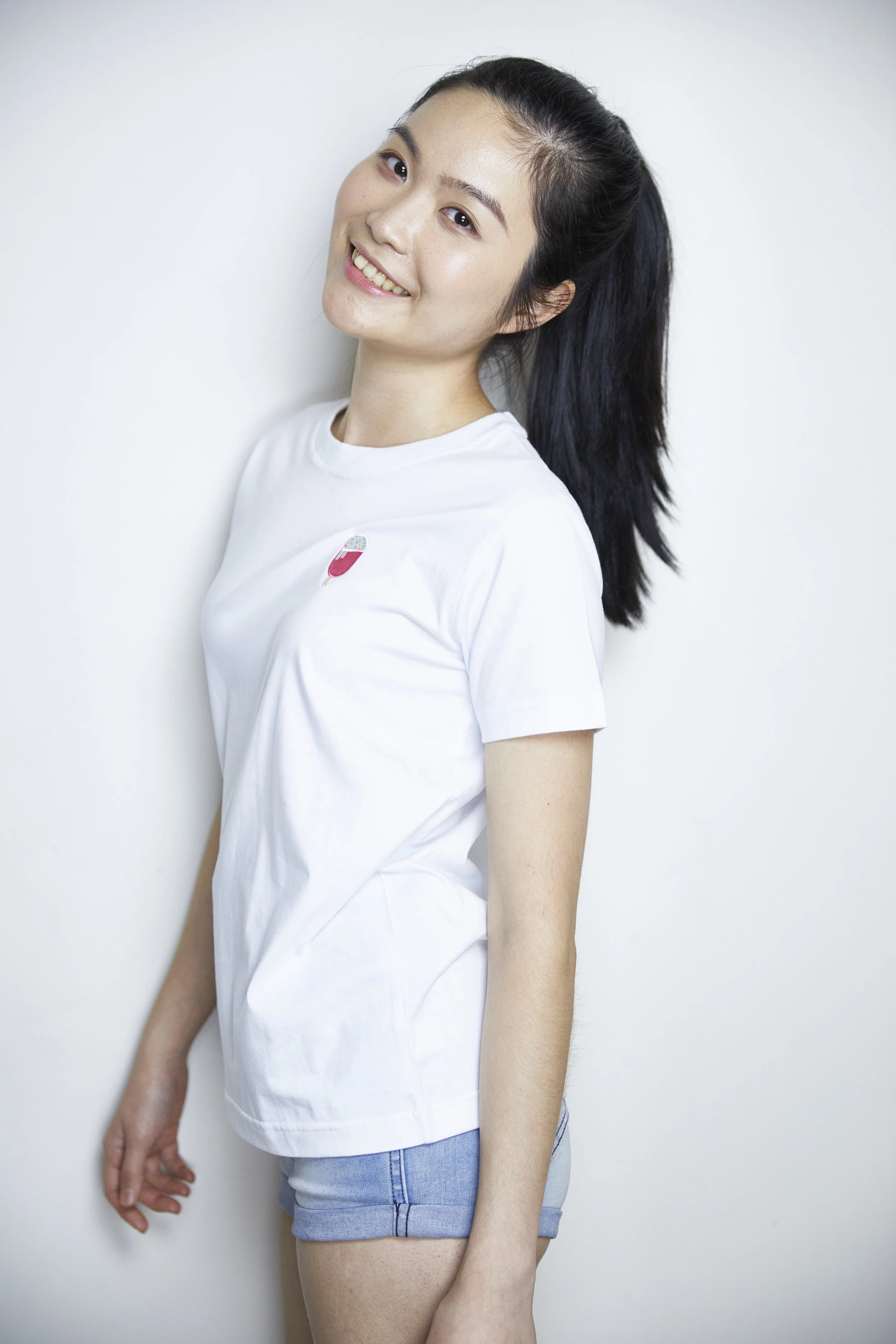 Melting popsicle Embroidered Cotton T- shirt