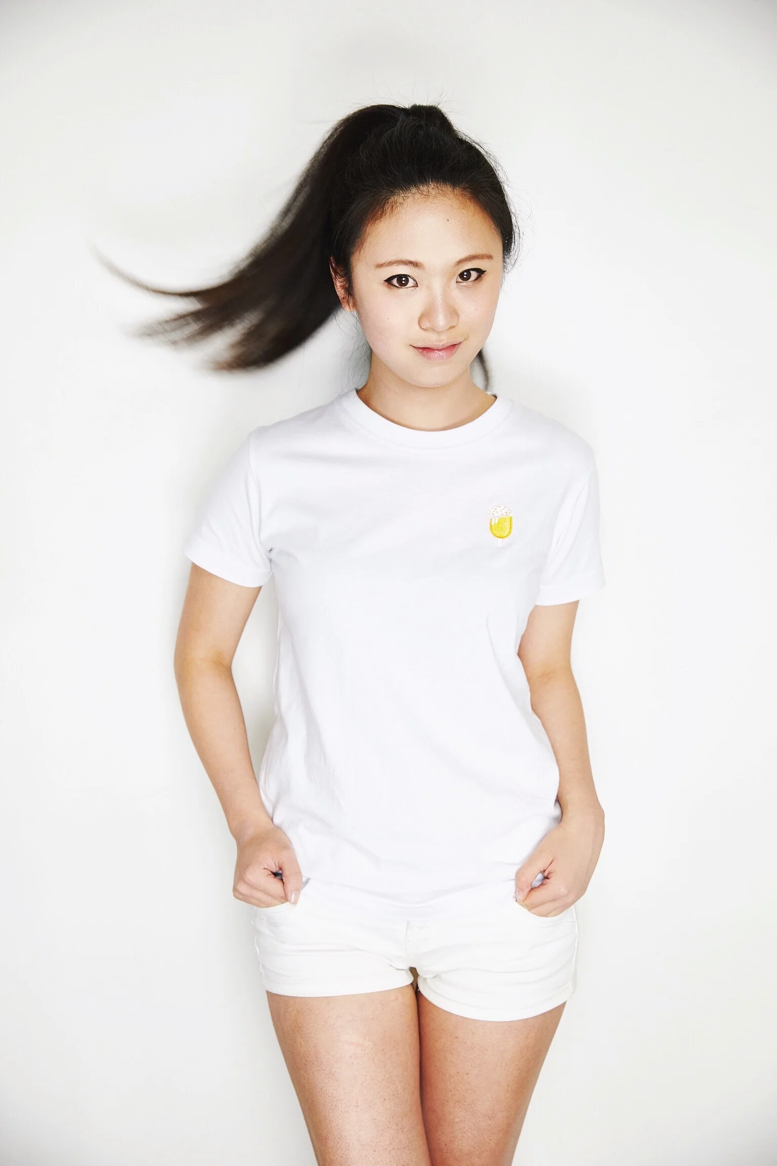Gold popsicle Embroidered Cotton T- shirt