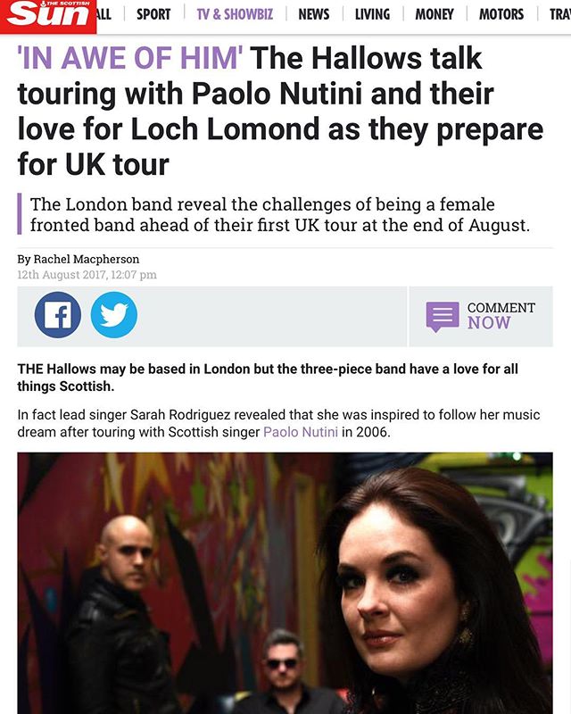‪Read our full interview with The Scottish Sun here: ‬https://www.thescottishsun.co.uk/tvandshowbiz/1397403/the-hallows-paolo-nutini-loch-lomond-female-band/‬