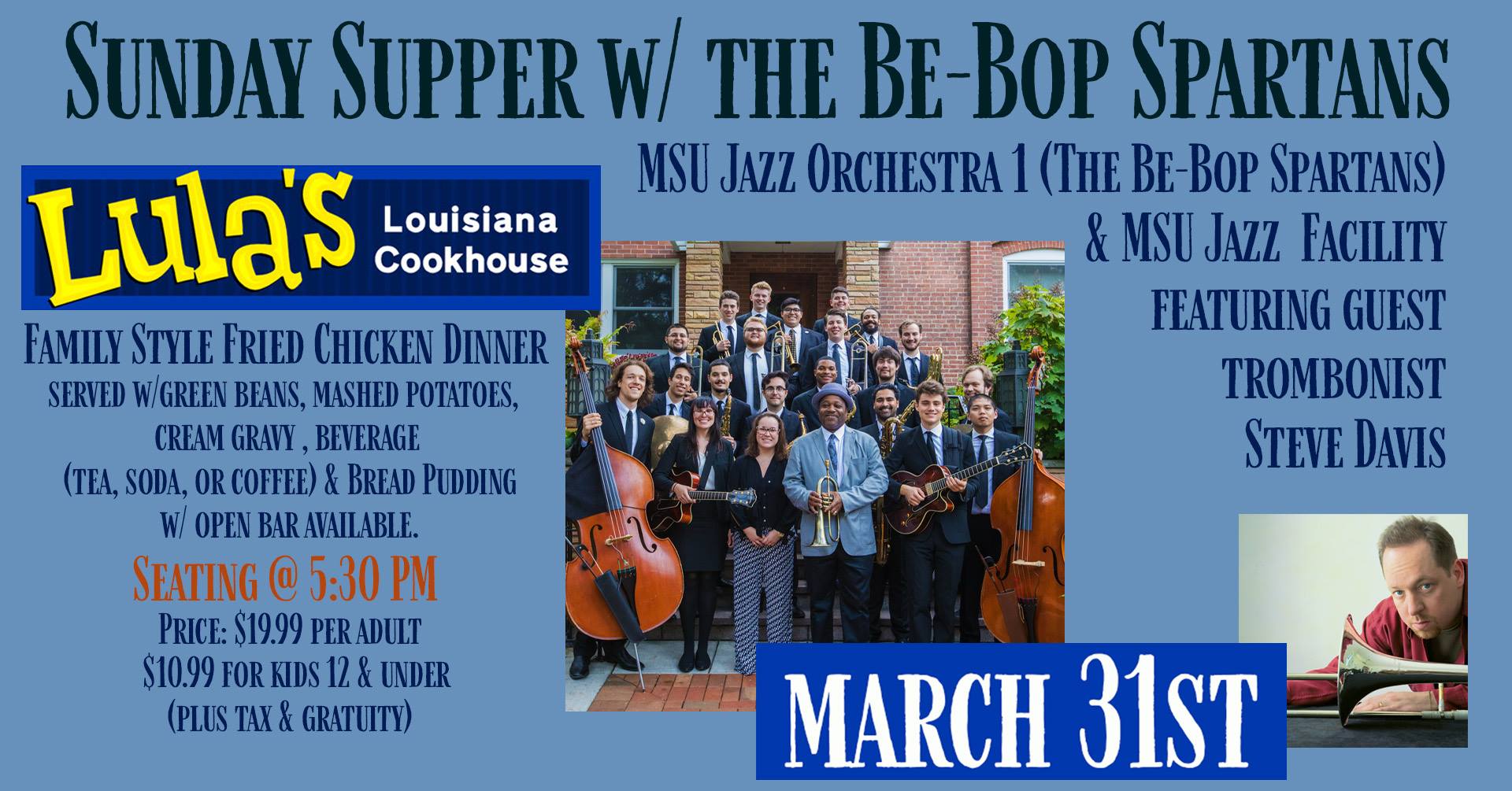 Sunday Supper w/ the Be-Bop Spartans