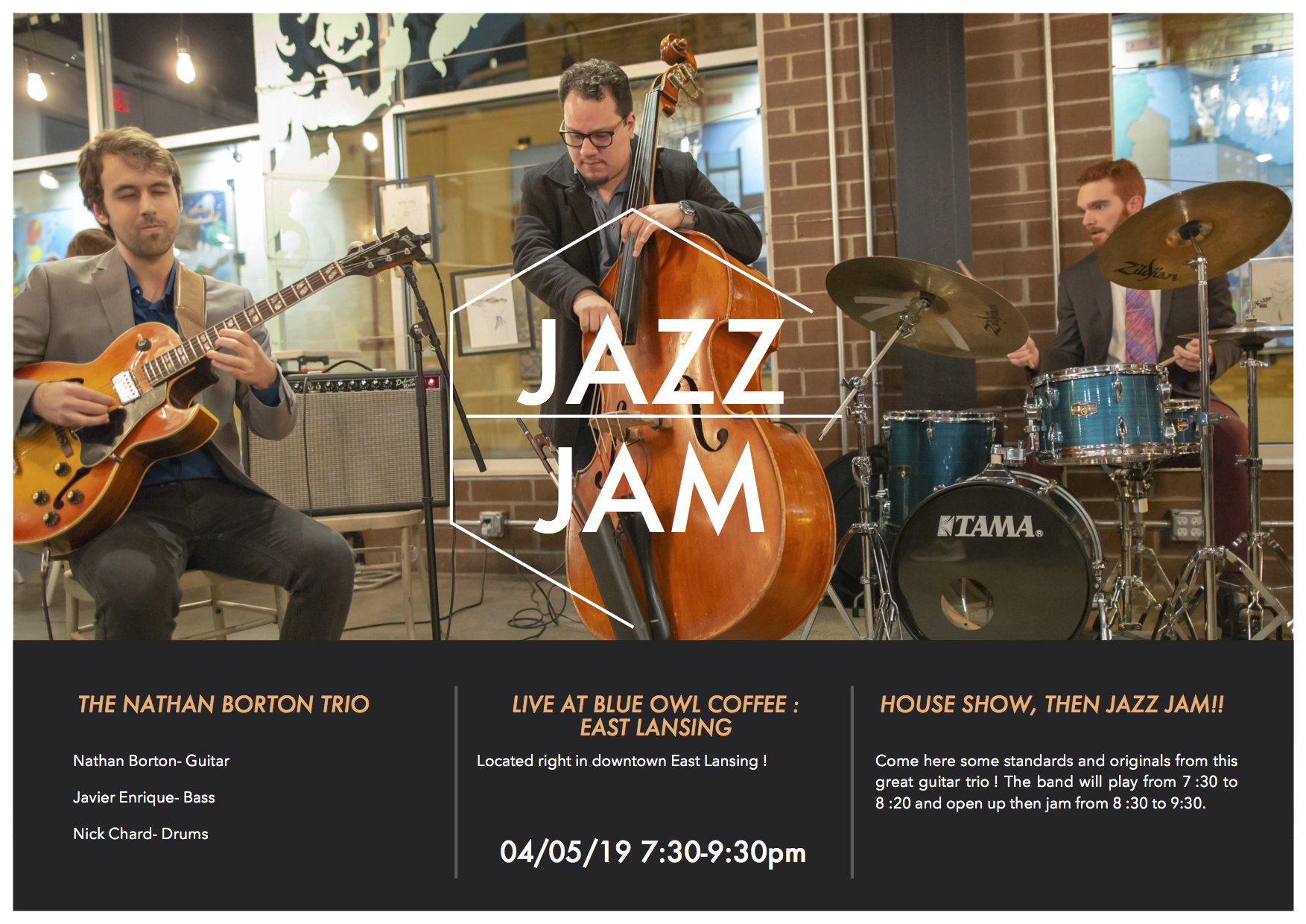 Jazz Jam at Blue Owl Coffee!