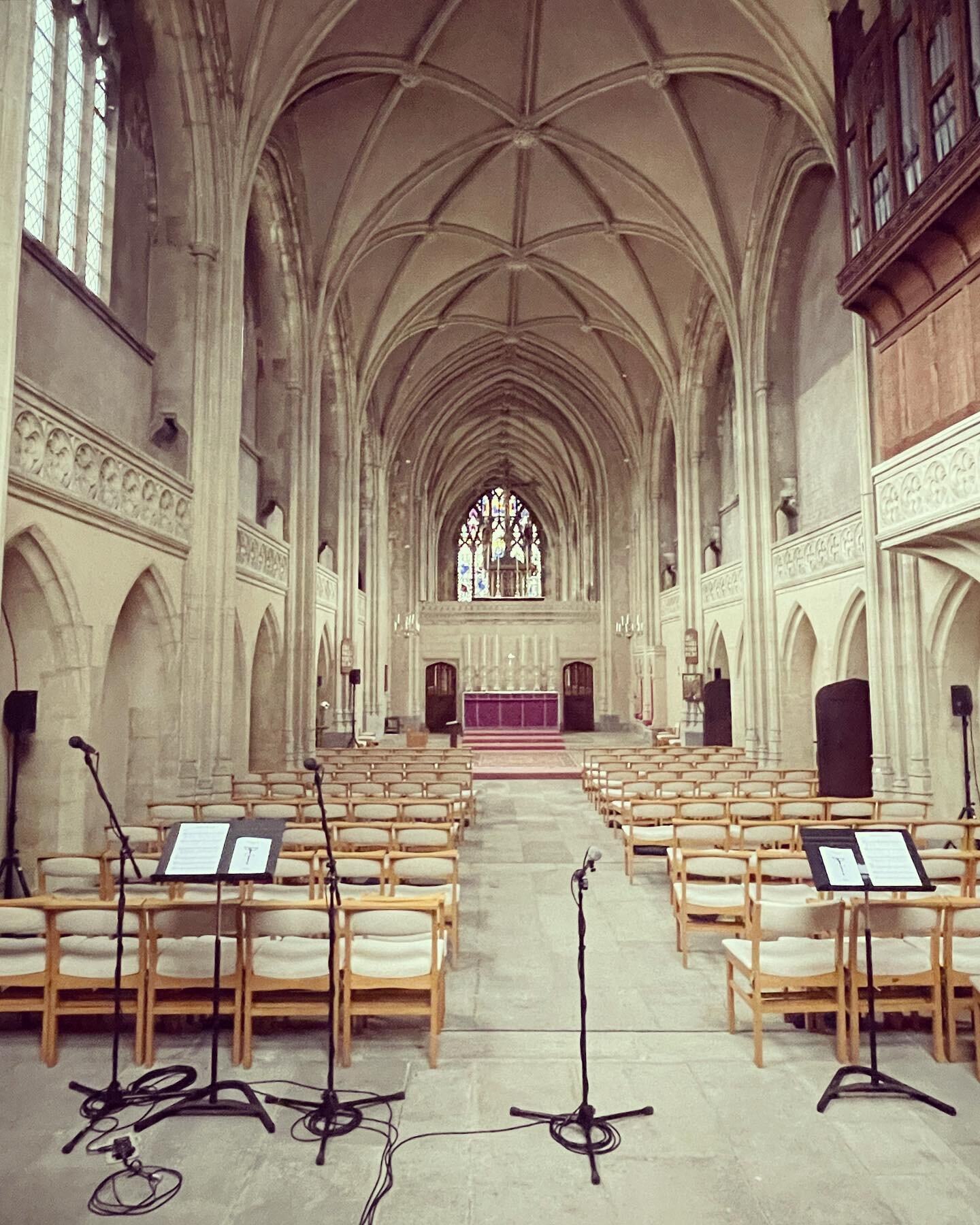 All set for Lenten Folk Mass

Tonight at 6pm @puseyhouse 

All are welcome

Thanks to @staldatesoxford @staldatesworship for letting us borrow their portable sound system.

Hymns/Settings list:

Delight in the Lord
Holy, Holy, Holy
Trisagion
The Word