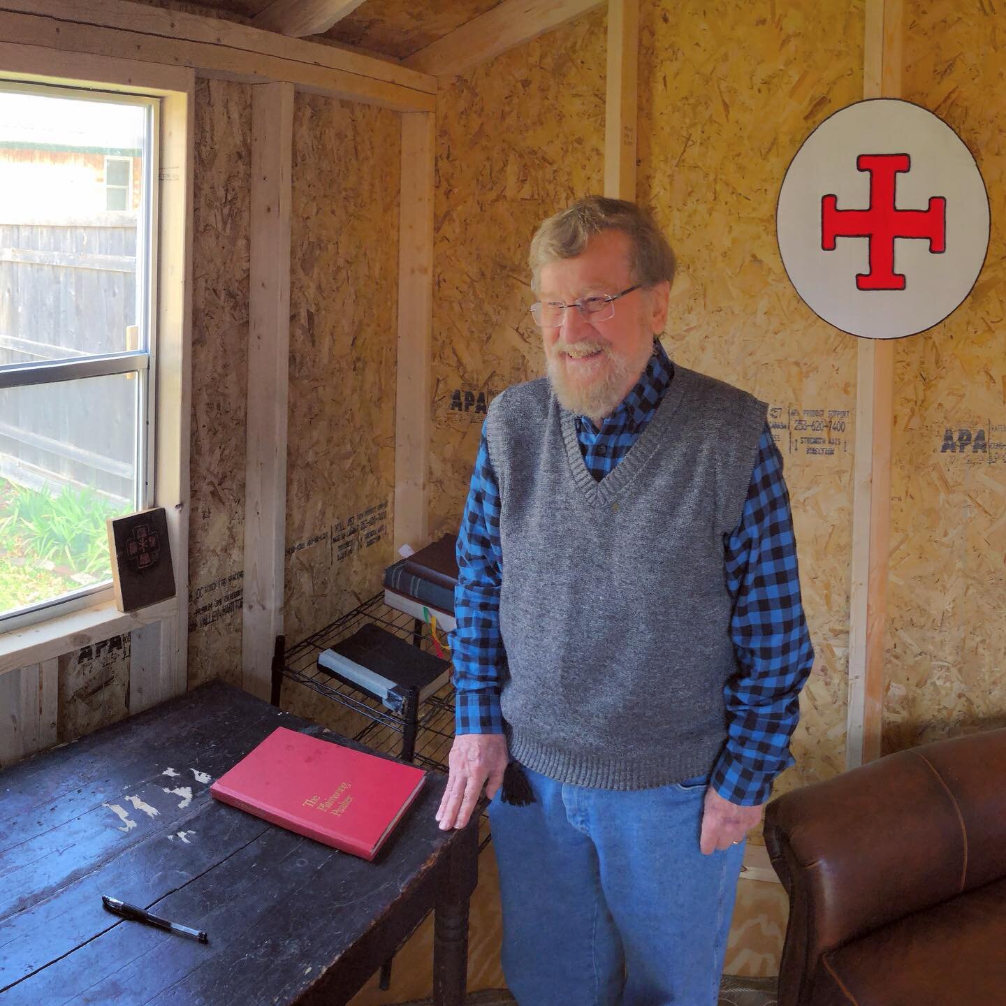 Three years ago on this day Fr Nelson Koscheski&rsquo;s sufferings came to an end. These photos were taken two weeks before his heart began its sudden, rapid decline.

He had just set up this prayer shed in the garden, where he planned to live out hi