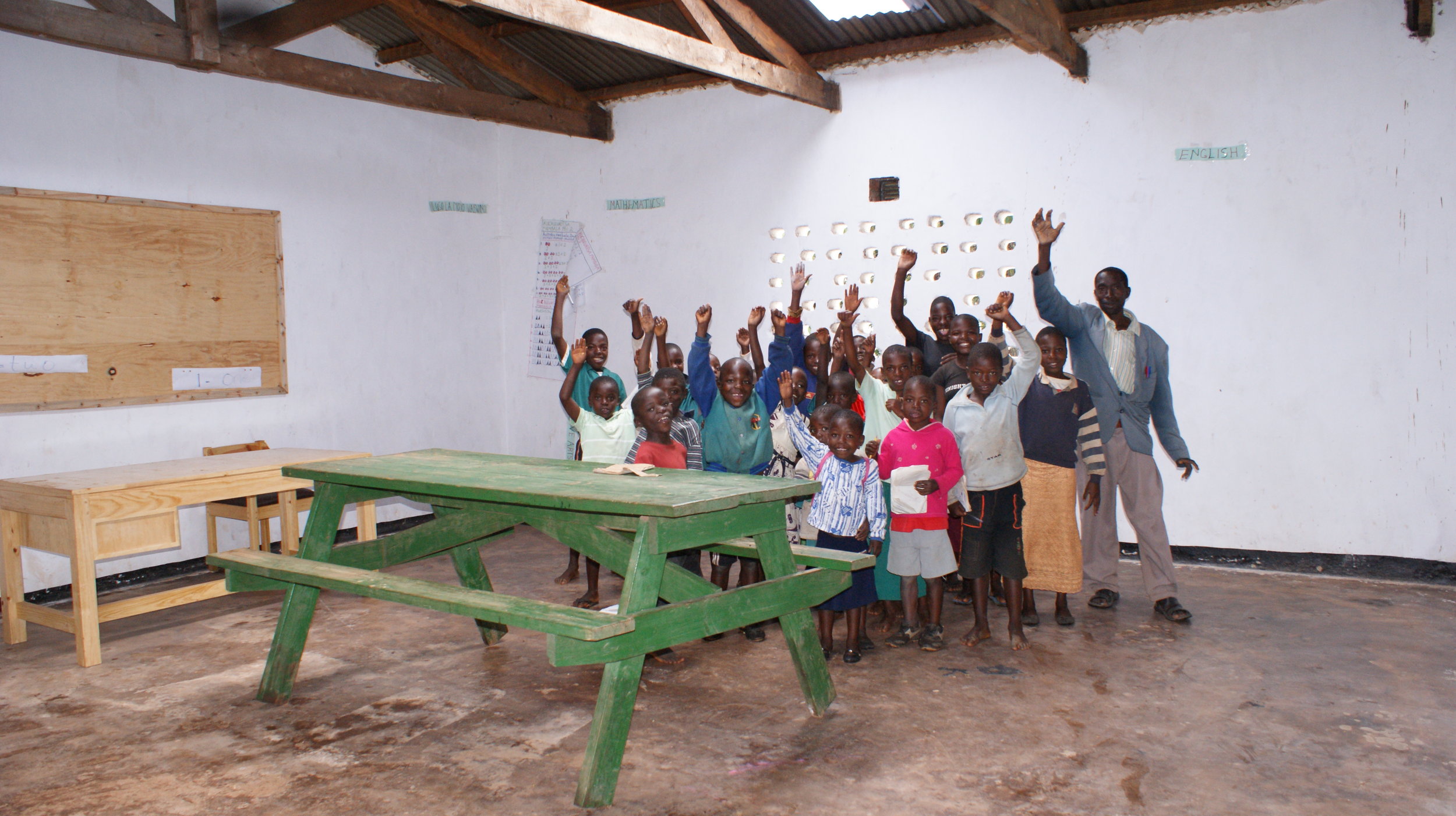 Students at Mkoko Primary School near to KHP