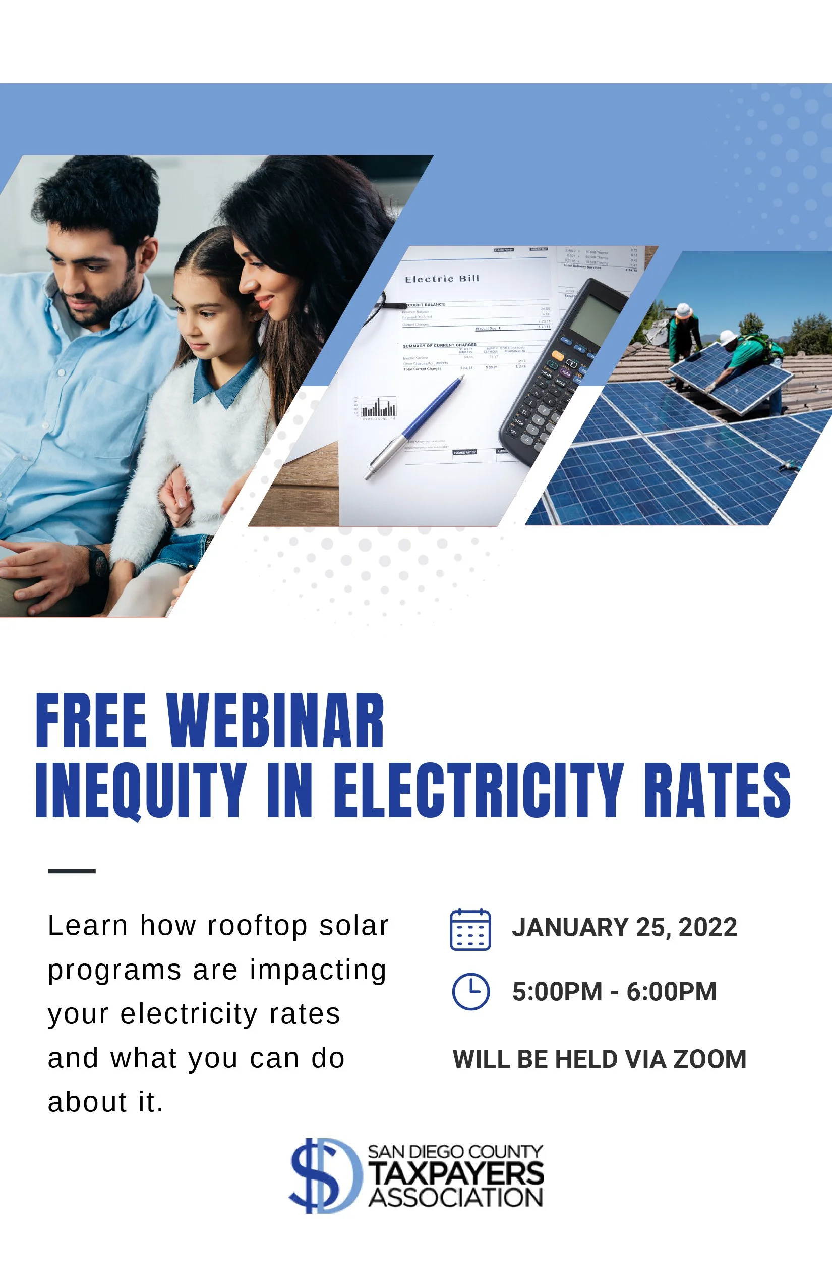 Free Webinar Inequity in Electricity Rates 