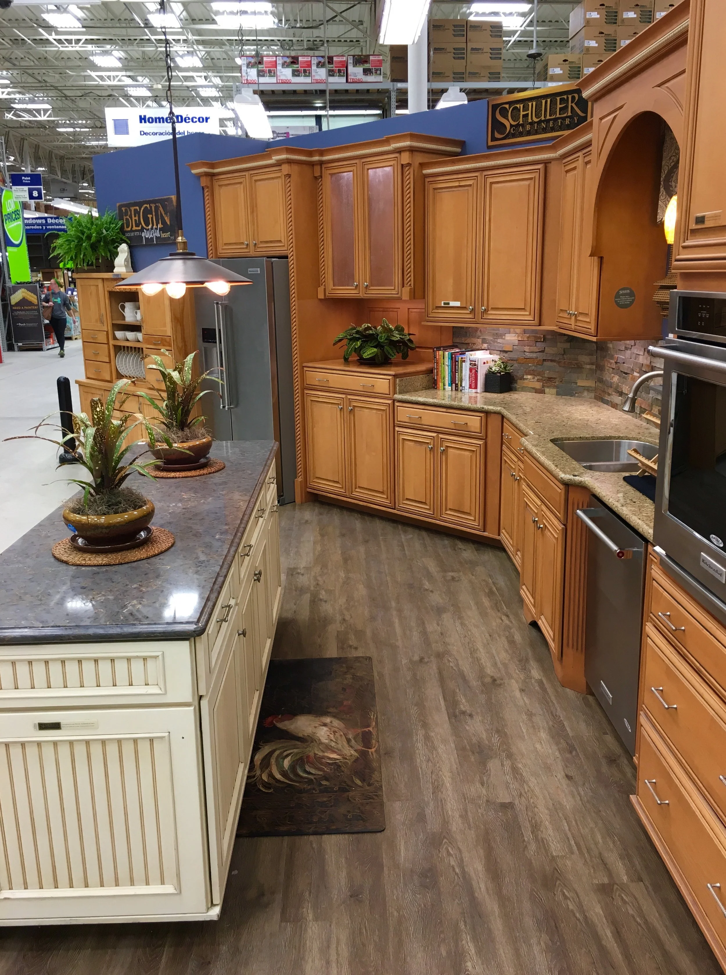  Schuler Cabinetry display in Lowes Home Improvement 