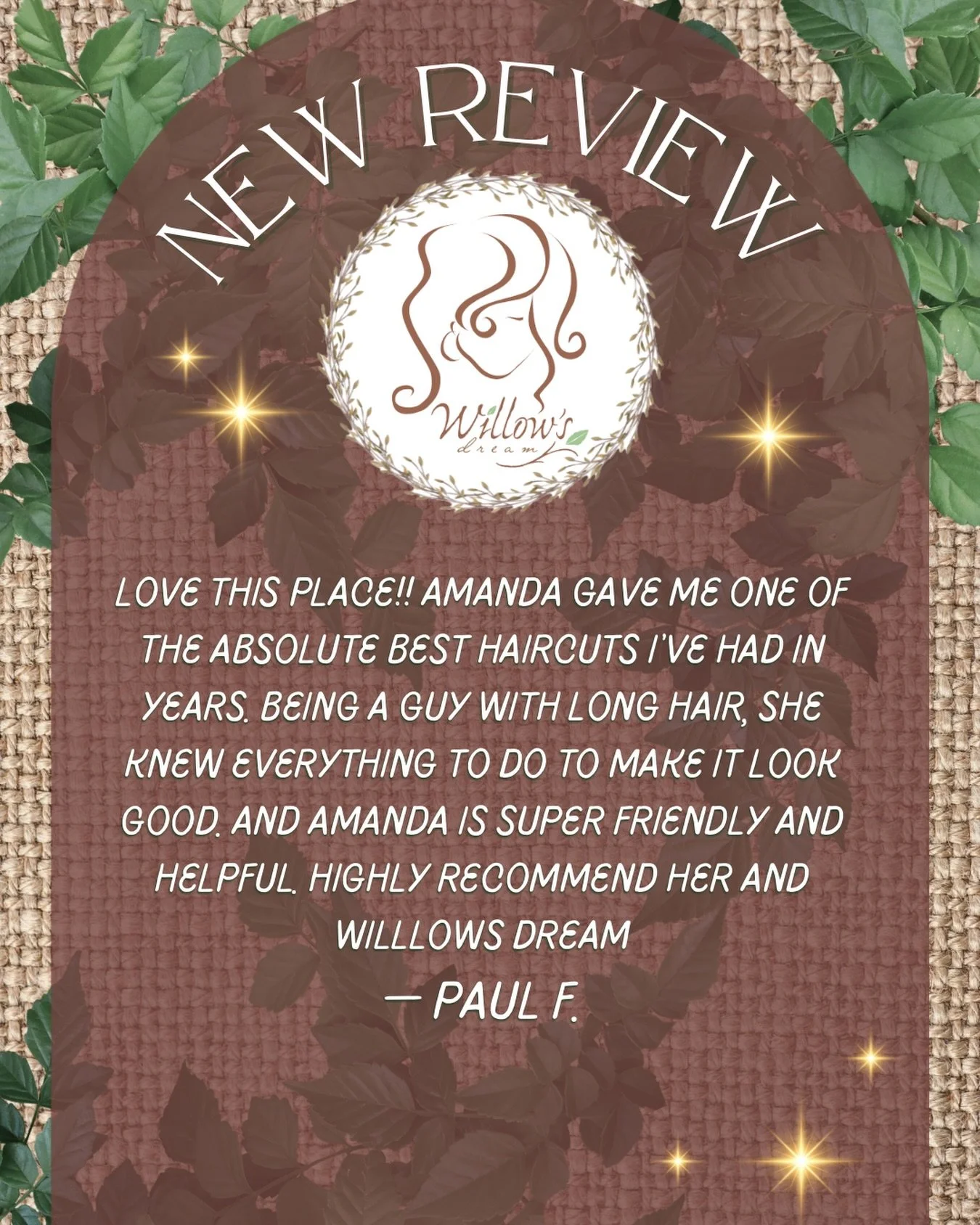 ✨NEW REVIEW✨
&ldquo;Love this place!! Amanda gave me one of the absolute best haircuts I&rsquo;ve had in years. Being a guy with long hair, she knew everything to do to make it look good. And Amanda is super friendly and helpful. Highly recommend her