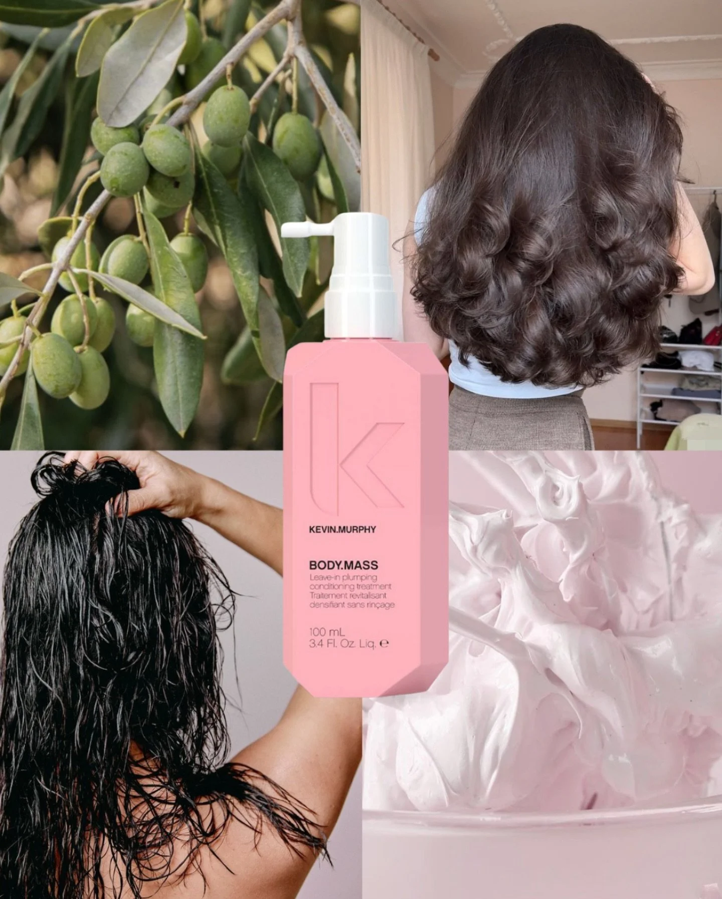 ✨PRODUCT SPOTLIGHT✨. BODY.MASS &mdash; LEAVE-IN PLUMPING CONDITIONING TREATMENT:

Say hello to hair that instantly looks and feels thicker with BODY.MASS. 

Created using Wild Olive Tree stem cells, our leave-in plumping treatment adds noticeable thi