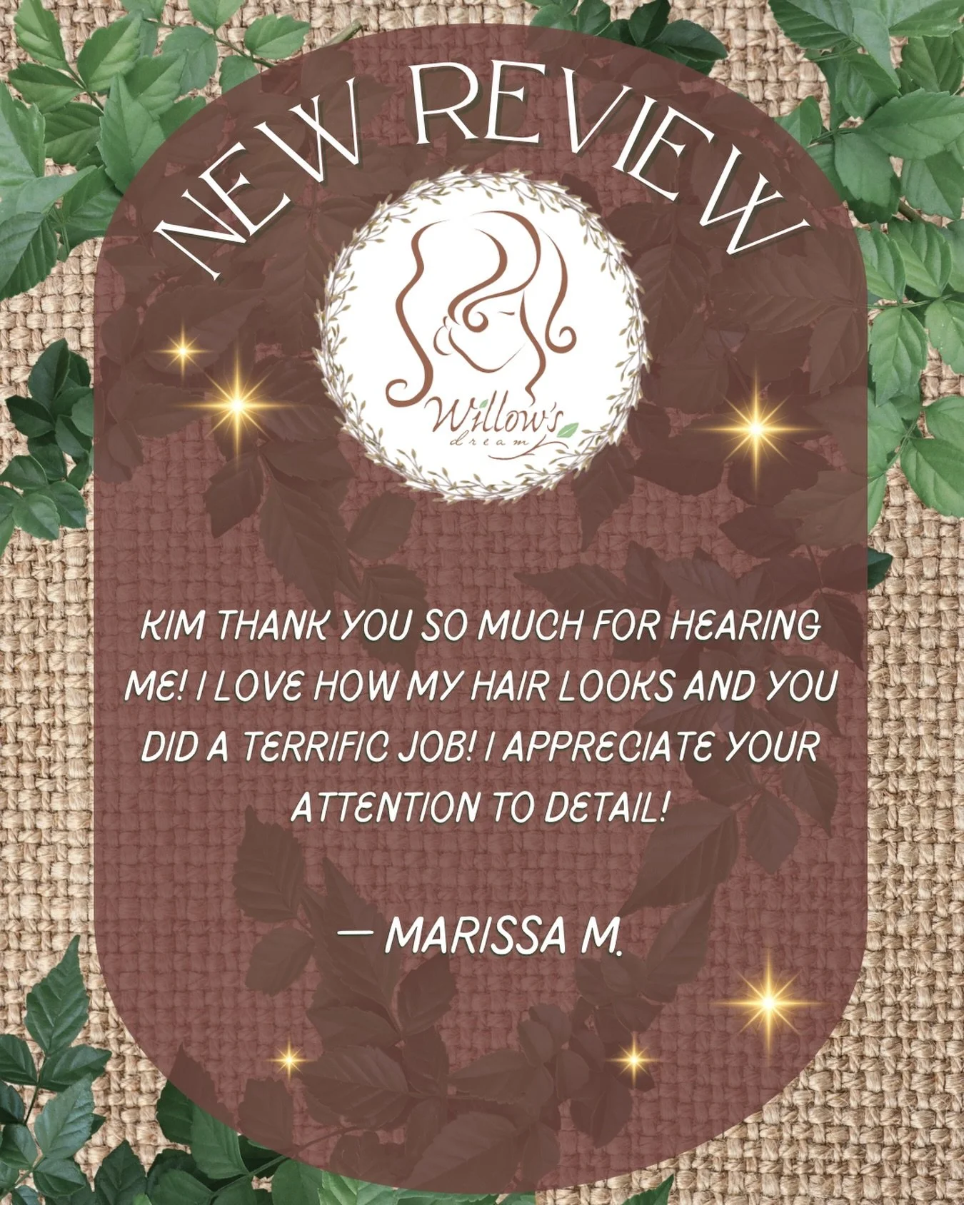🥳NEW REVIEW ALERT✨
&ldquo;Kim, thank you so much for hearing me! I love how my hair looks and you did a terrific job! I appreciate your attention to detail!&rdquo; - Marissa M. 

Thank you so much for taking the time to write this review, Marissa. W