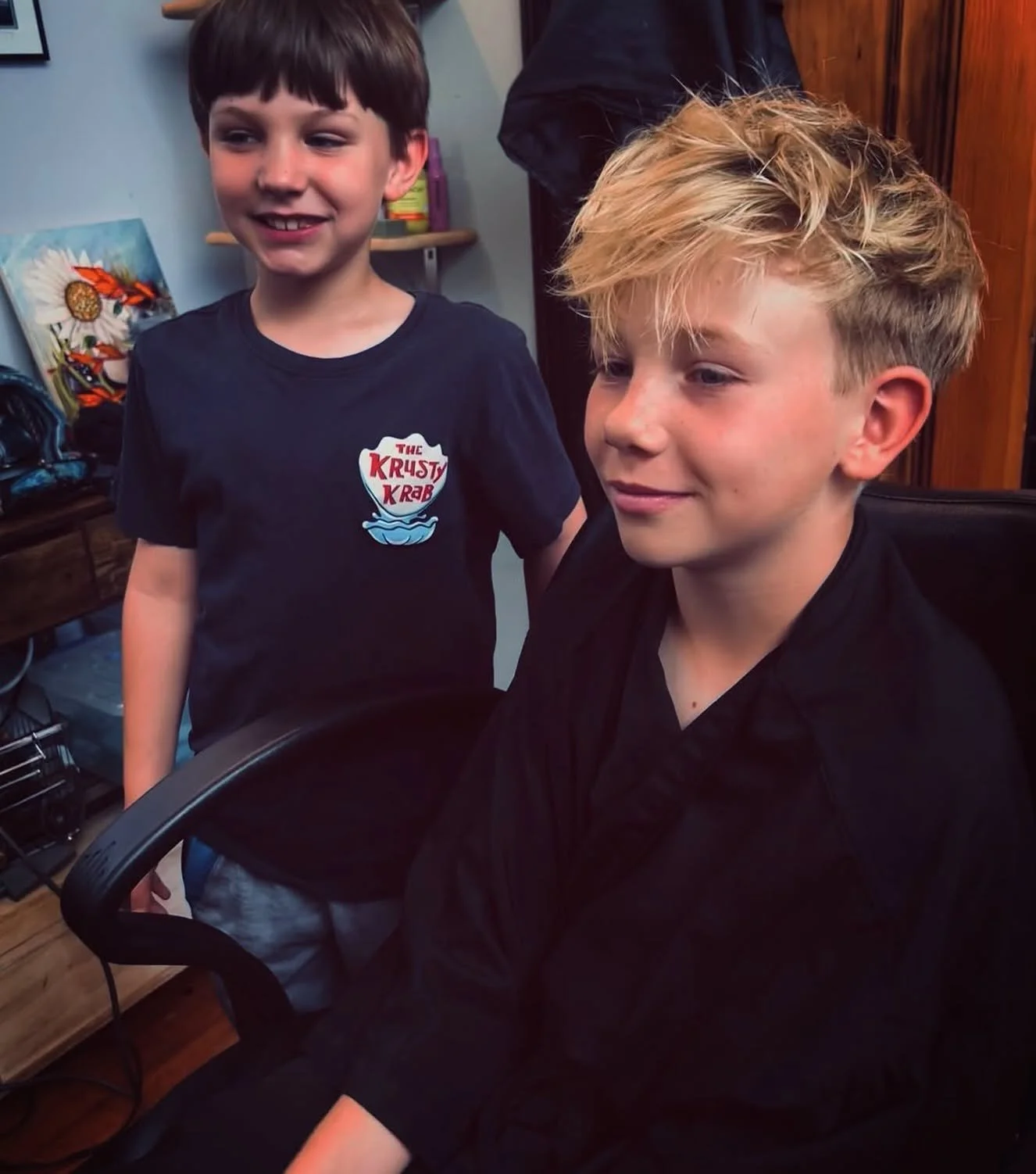 ✨REPOST ✨ from @dyesnpies aka stylist Tammi Dixon! We&rsquo;re loving this super cute beachy blonde! 🏝️
Just in time for the warm months ahead! 
(also pictured is Tammi&rsquo;s son! 🥰✨)
.
.
.
#localsalon #ashevillehair #kidshaircolor #828isgreat #a