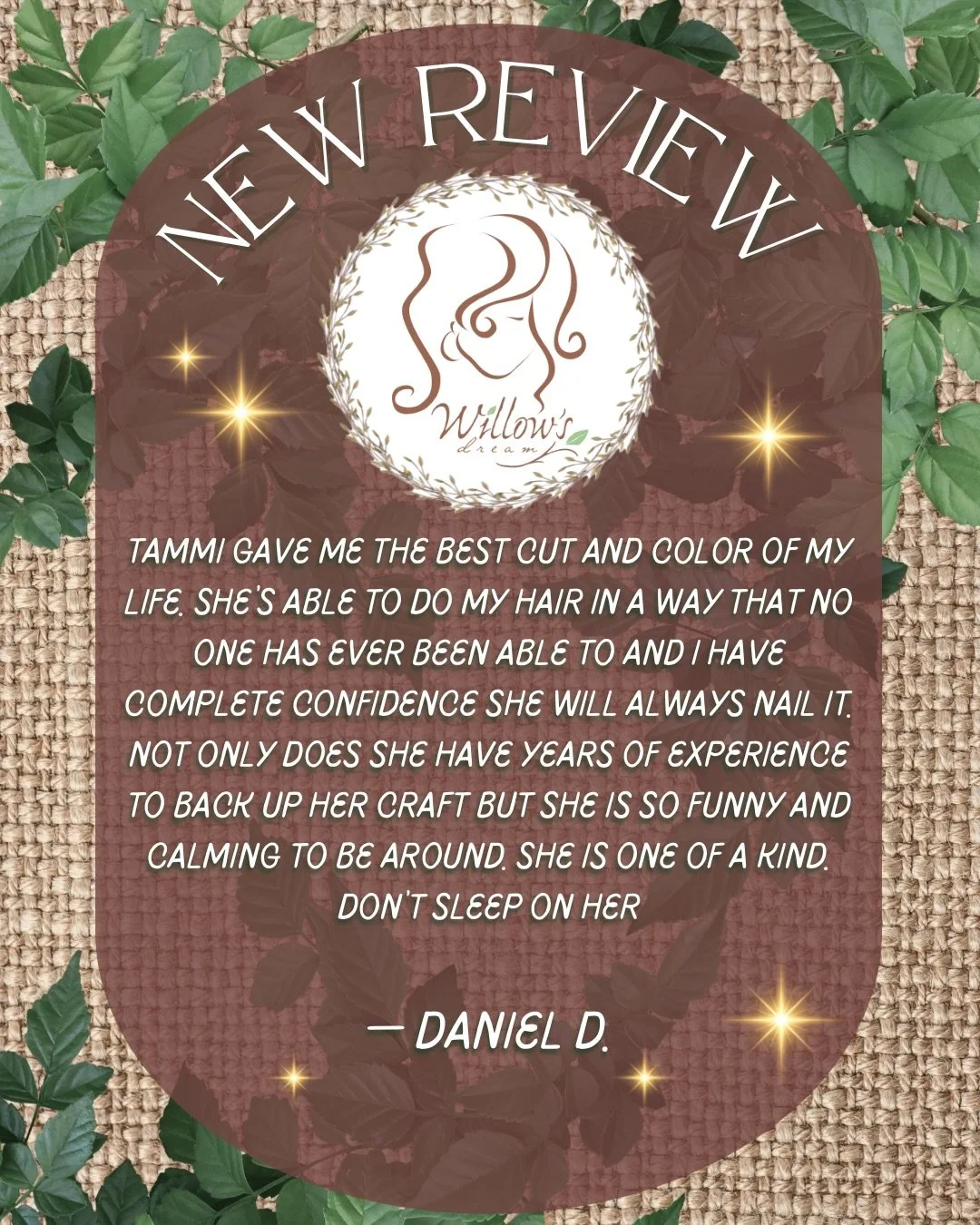 ✨NEW REVIEW ALERT✨
&ldquo;Tammi gave me the best cut and color of my life. She&rsquo;s able to do my hair in a way that no one has ever been able to and I have complete confidence she will always nail it. Not only does she have years of experience to