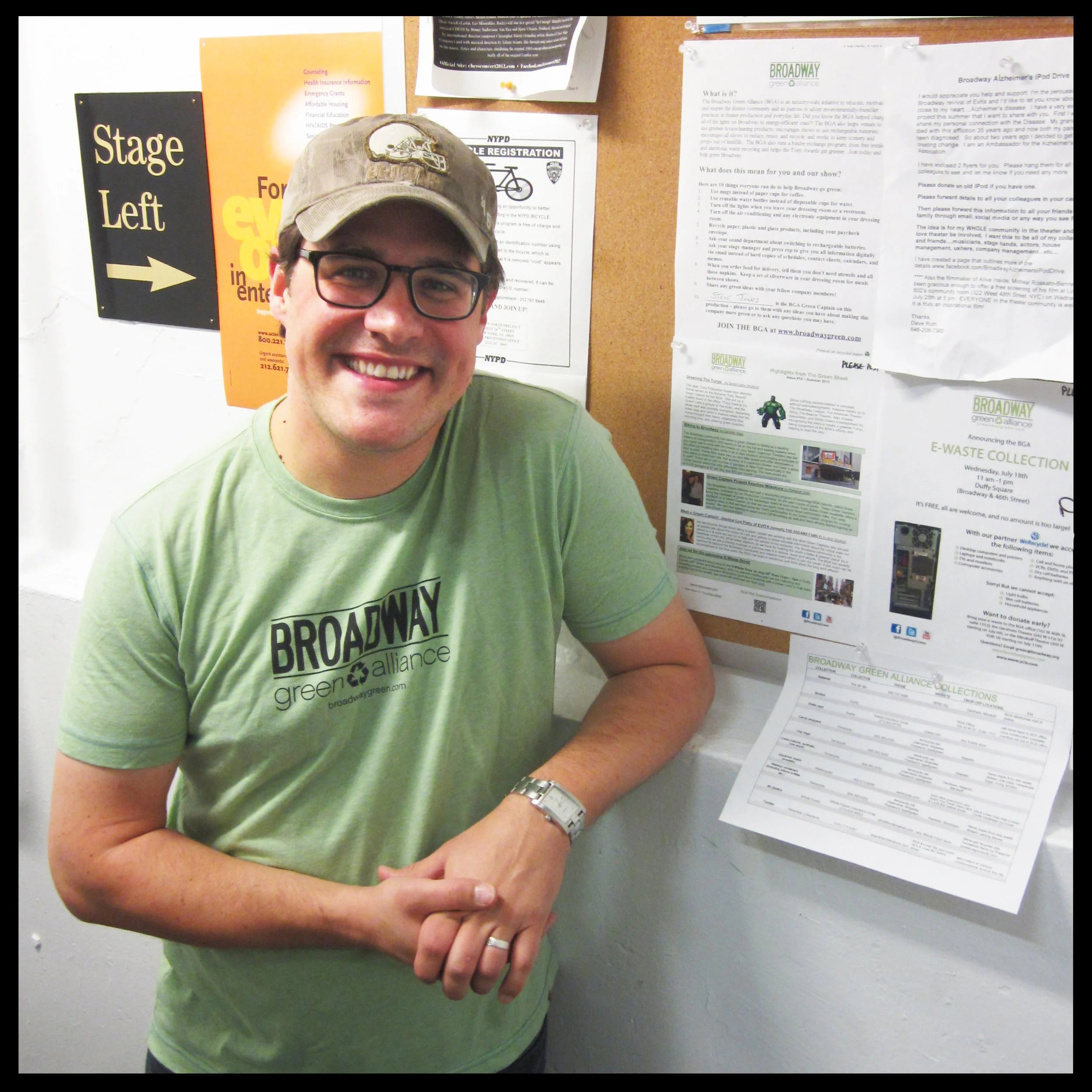 Rich Sommer Backstage at Harvey