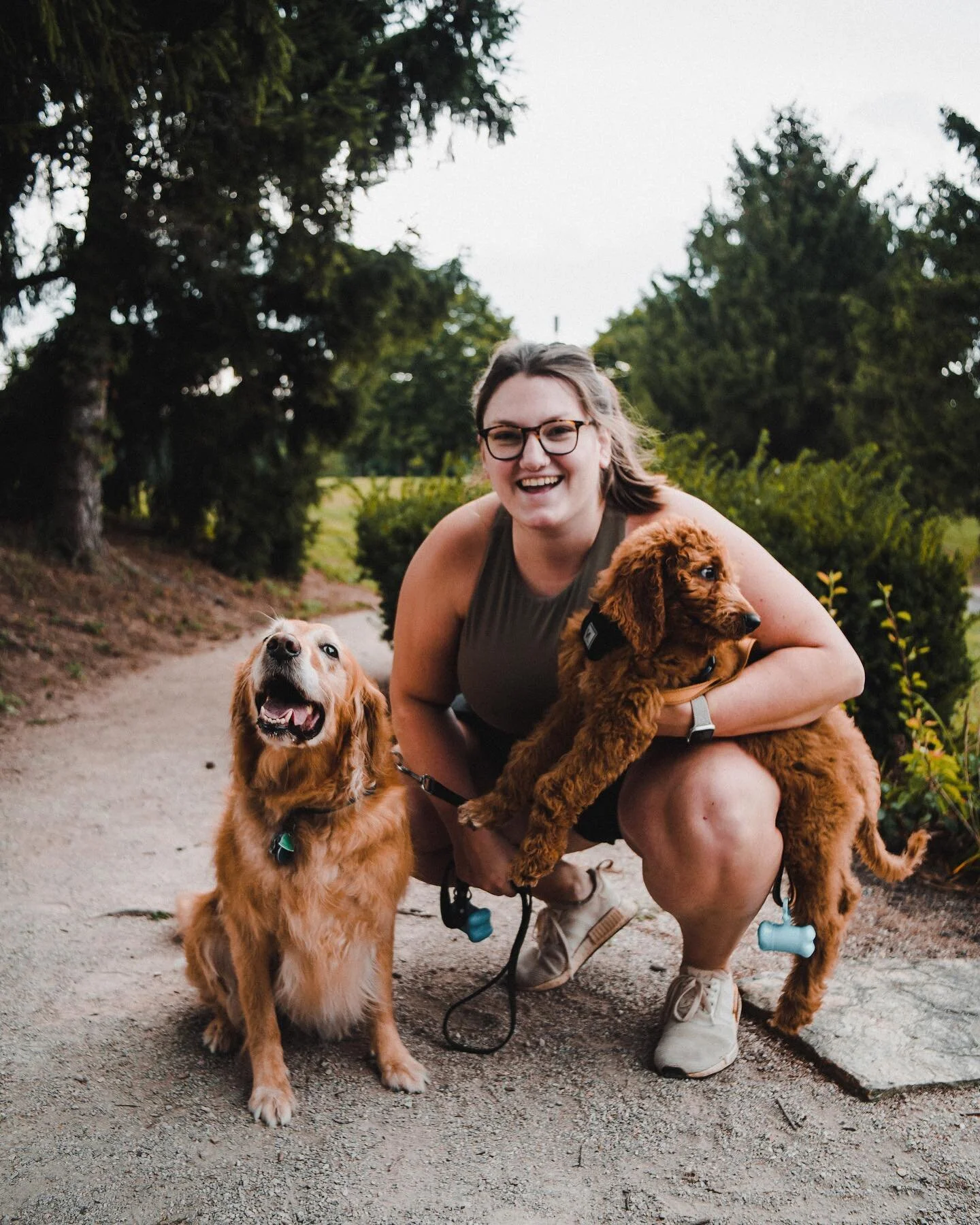 Rosie smiles for photos and Georgie not so much&hellip;Love my little family 🧡