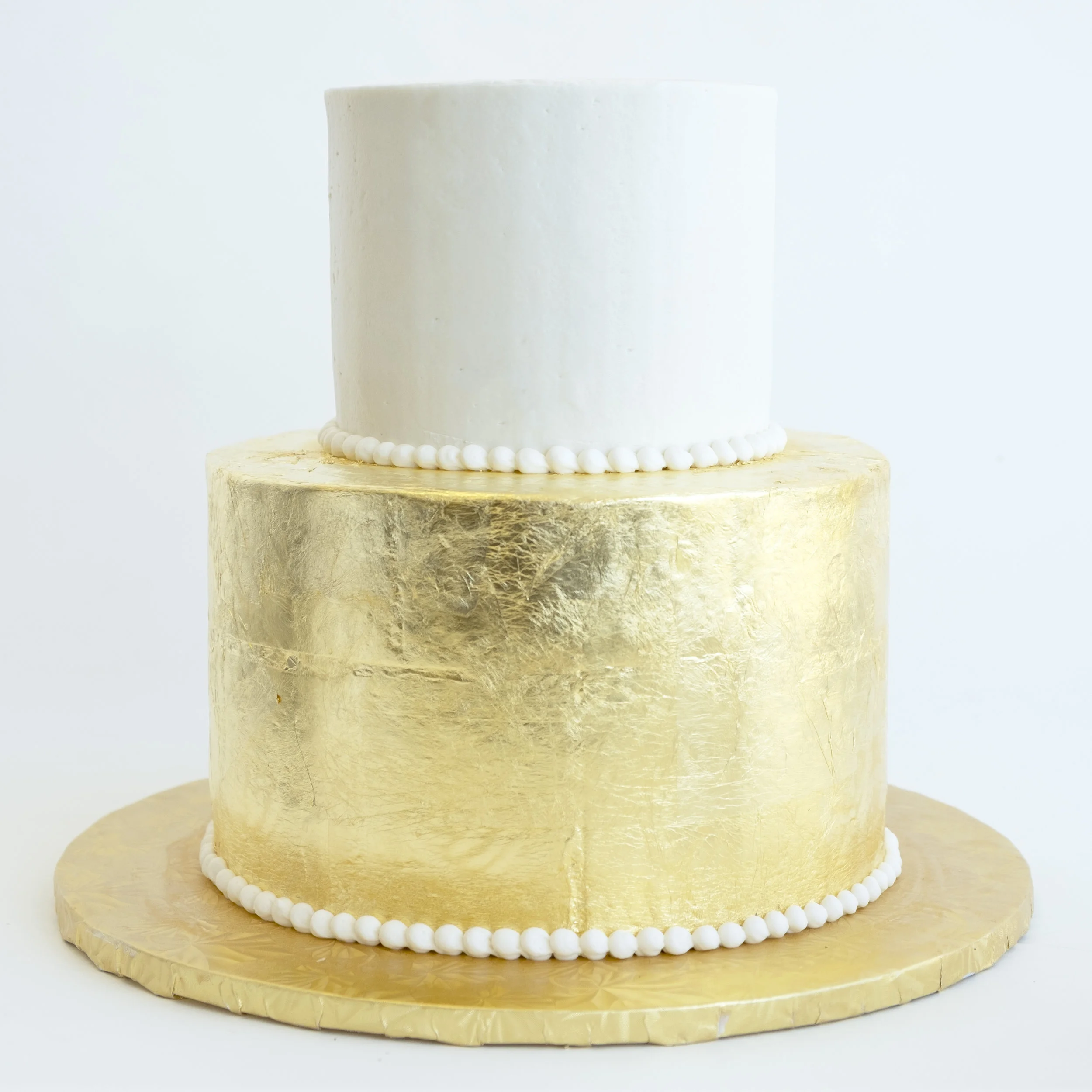 Gold Leaf Wedding Cake.jpg