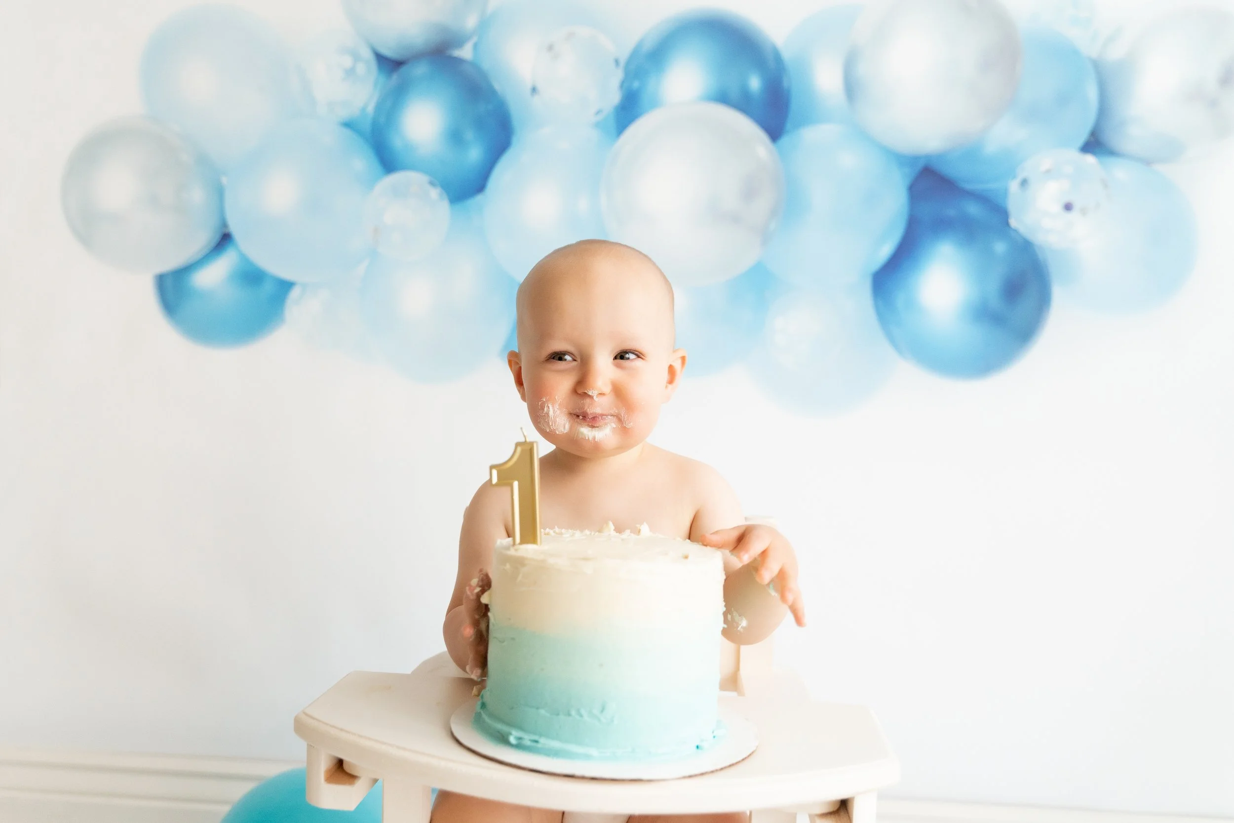 James' Cake Smash Photos