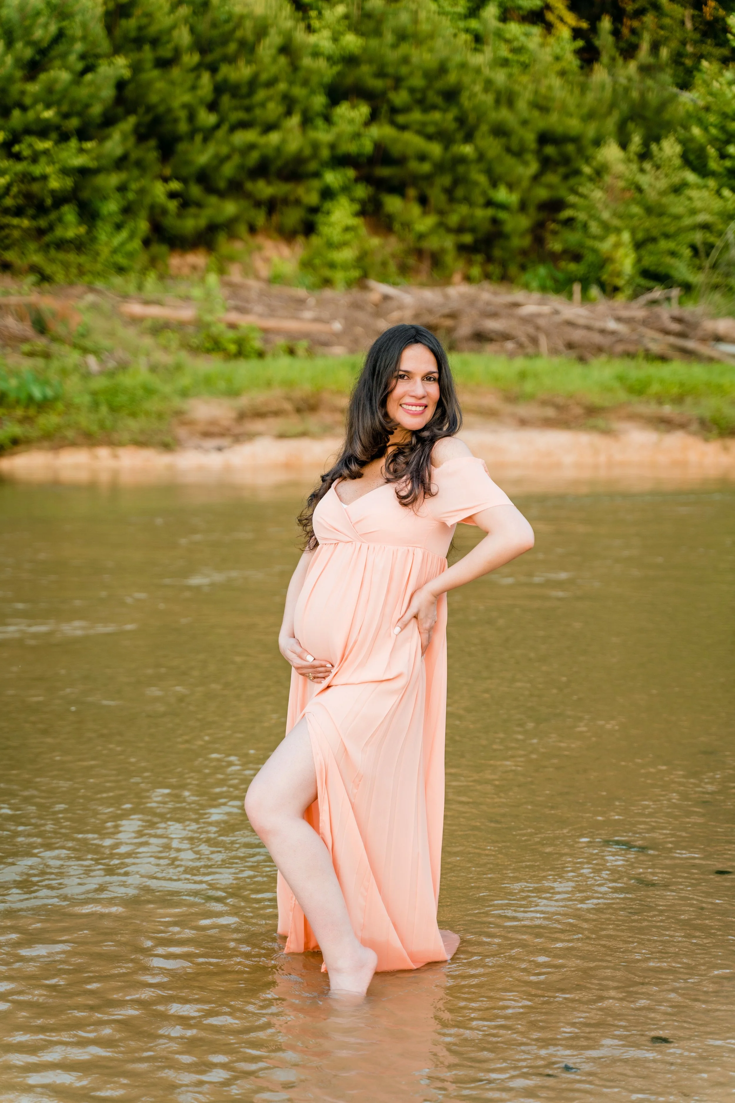 Beach Maternity Photos in Spring TX