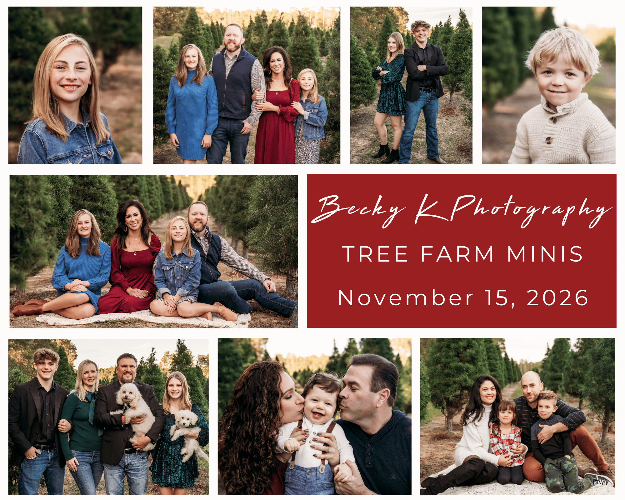 Tree Farm Minis at Spring Creek Growers with Becky K Photography
