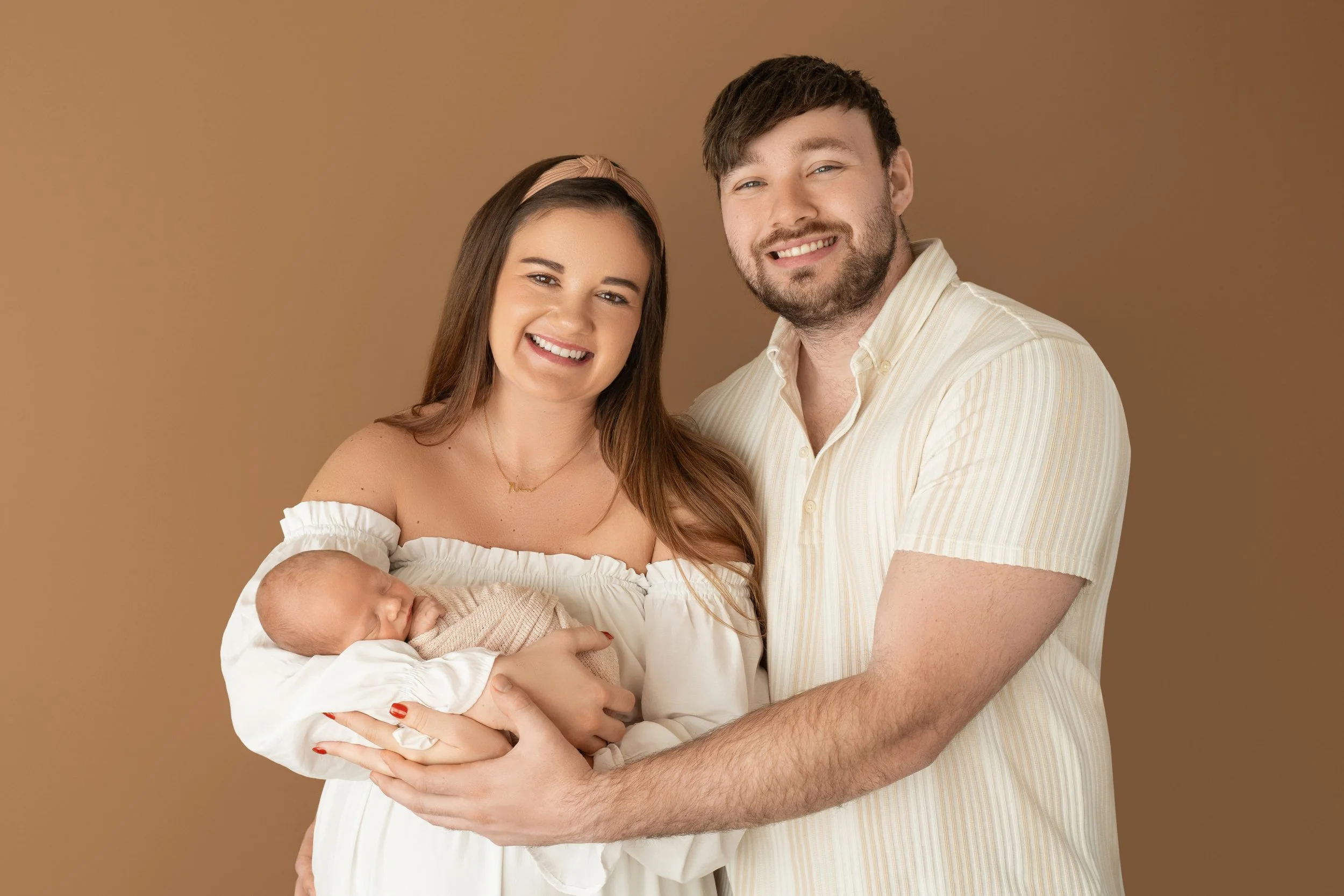 baby Nolan with mom and dad