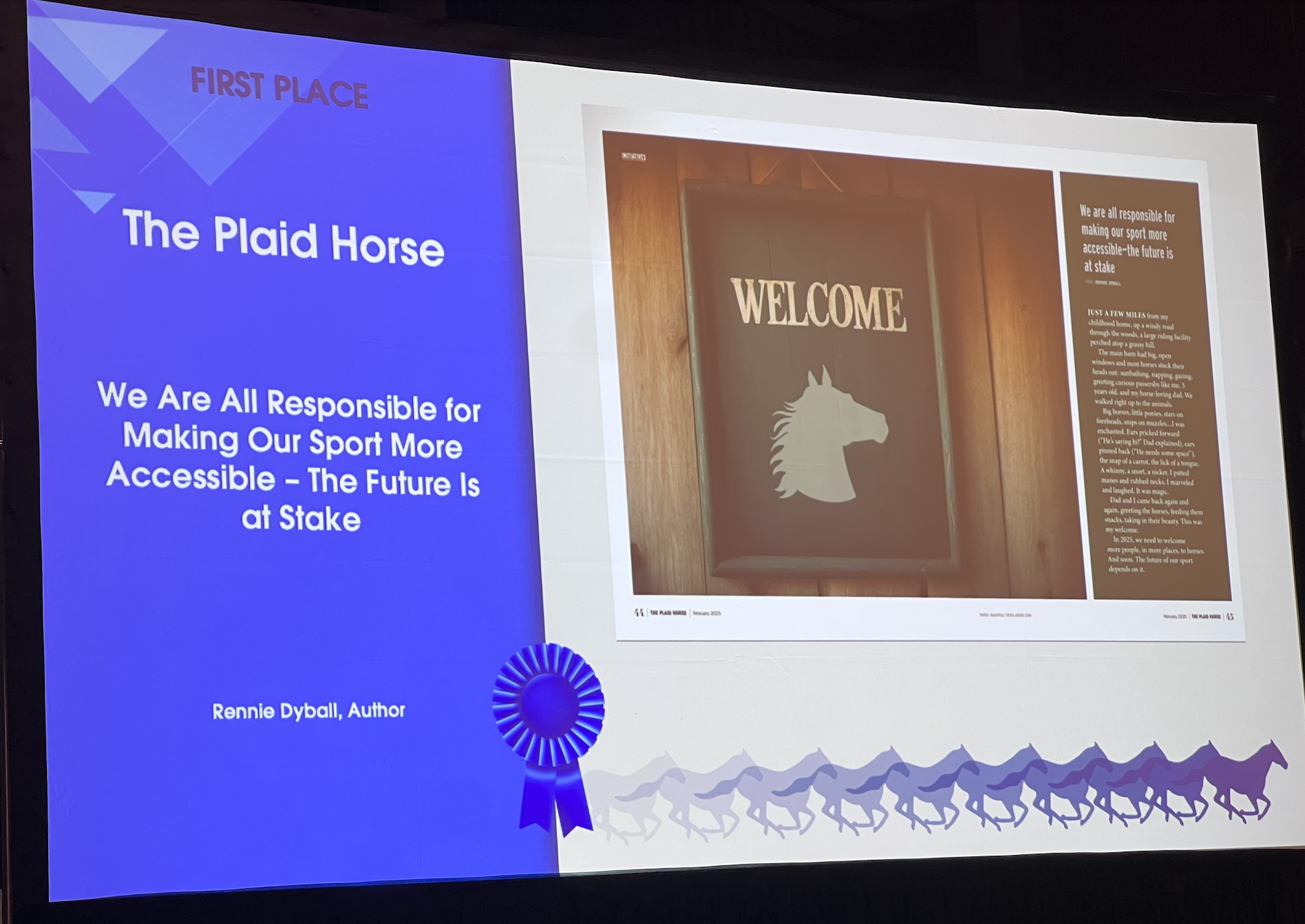 Award-Winning Equestrian Journalism