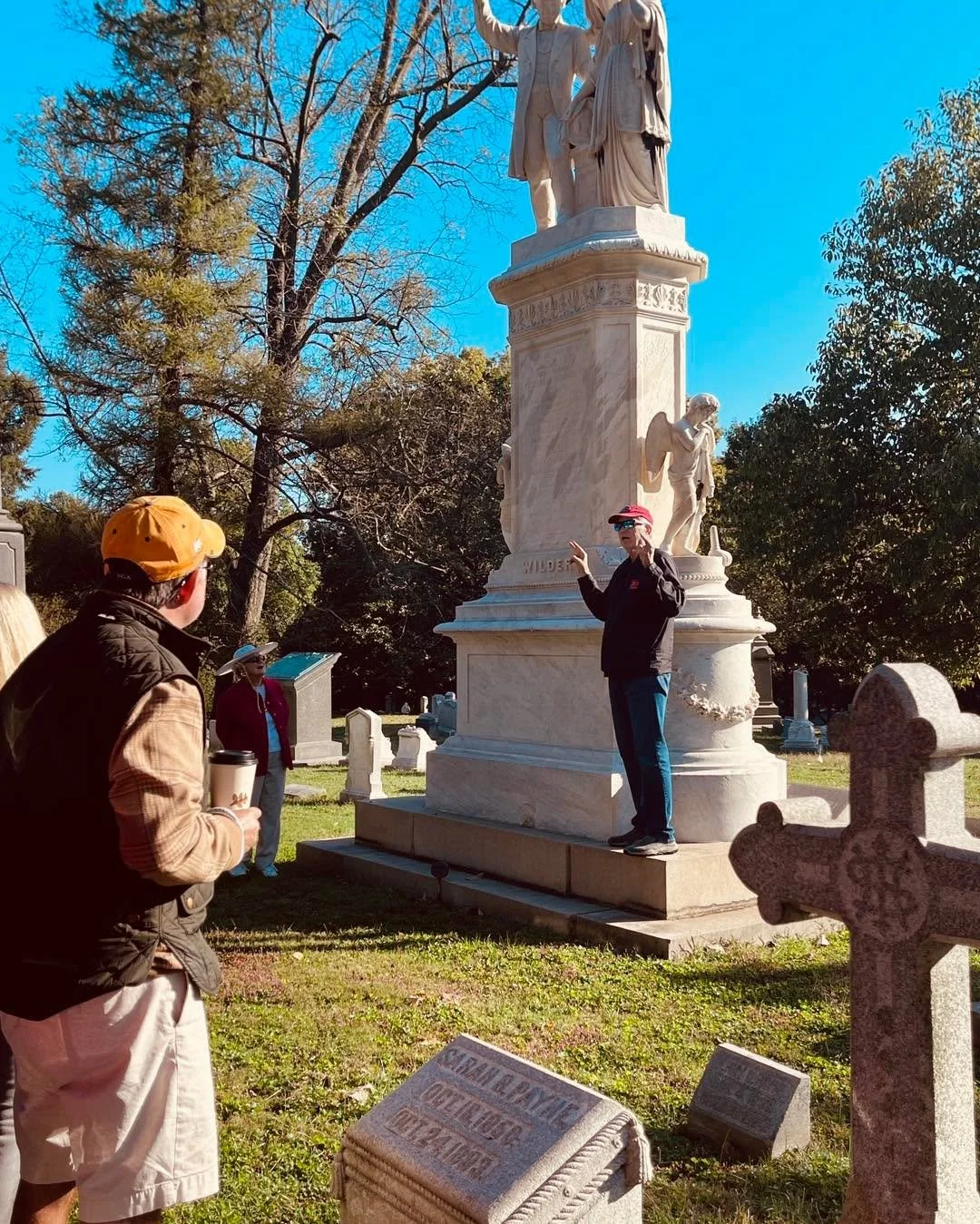 History came alive at Cave Hill Cemetery last Sunday thanks to historian Steve Wiser! 💫

Big thanks to everyone who joined us and to Steve for leading an amazing tour.

Next up: Haunted Happy Hour at the House&mdash; 10/26! 🕯 Don&rsquo;t miss it &m