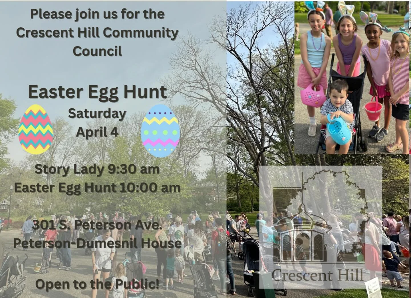 Coming up! It&rsquo;s your favorite neighborhood Easter Egg Hunt hosted by the @crescenthillcommunitycouncil 🐰 Followed by the FABULOUS Easter Parade on @frankfortavenue. See you there! 🎀

#easteregghunt #crescenthill #historichome #louisvilleky