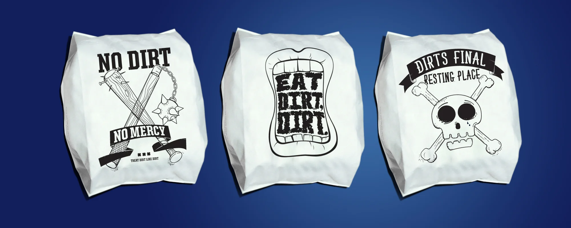 We created welcome messages screen-printed on bags that could be bought on amazon.com.