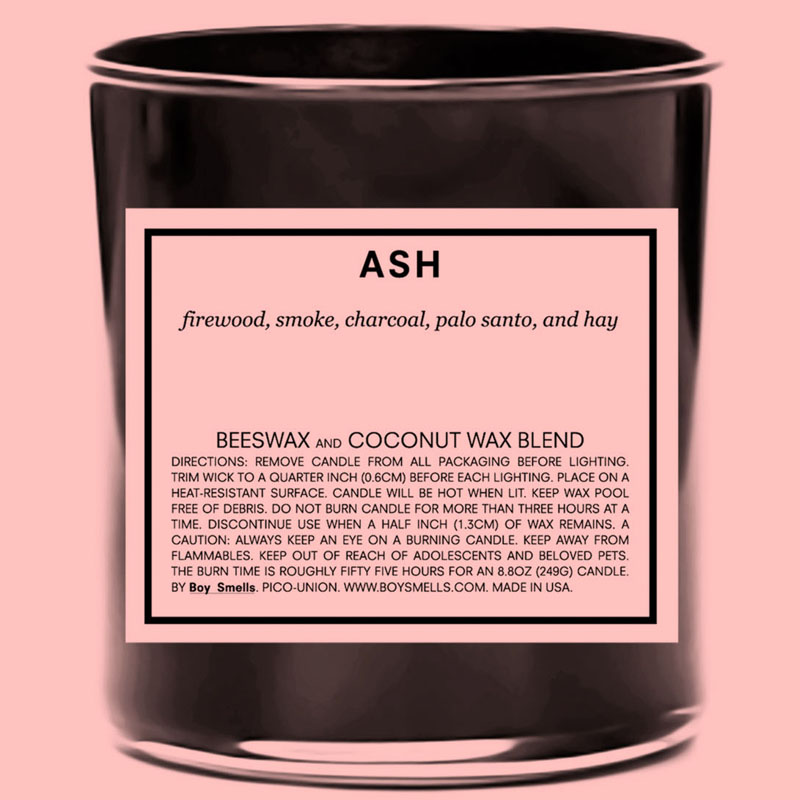 Boy Smells Ash Candle