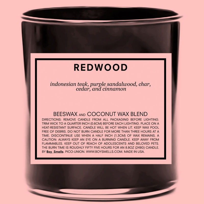 Boy Smells Redwood Candle