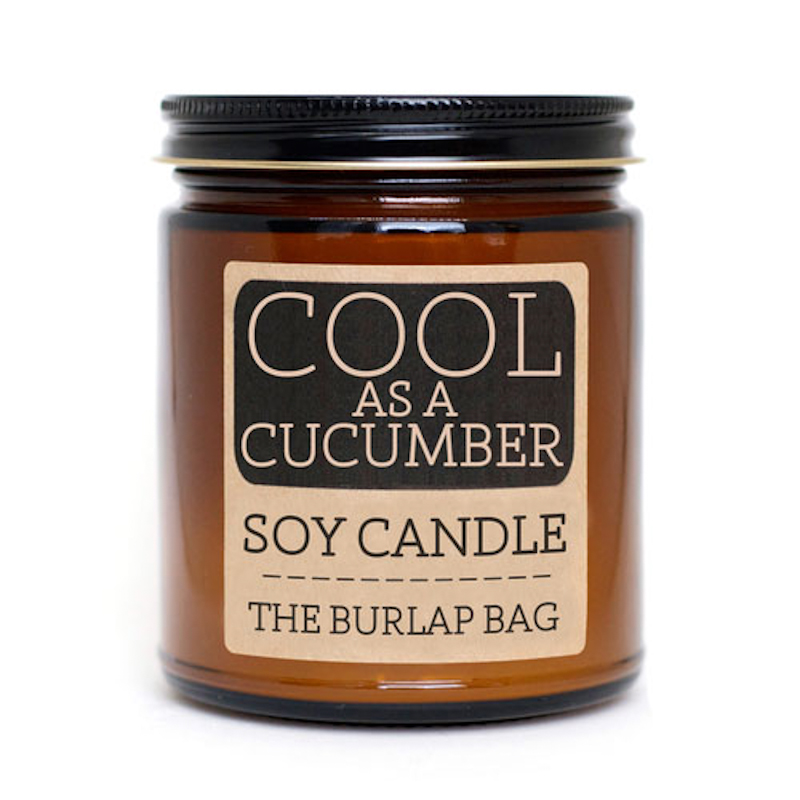 The Burlap Bag Cool As A Cucumber Soy Candle
