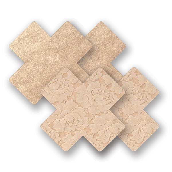 Nippies Waterproof Beige Cross Pasties