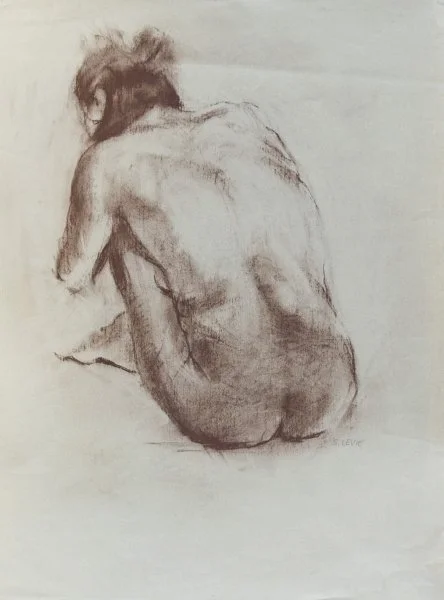 24" X 36" - Charcoal - Thoughtful