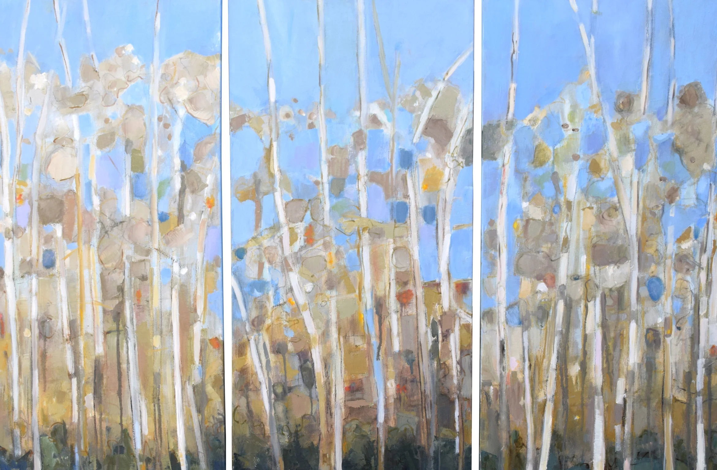 Triptych - Aspen 48" x 31"