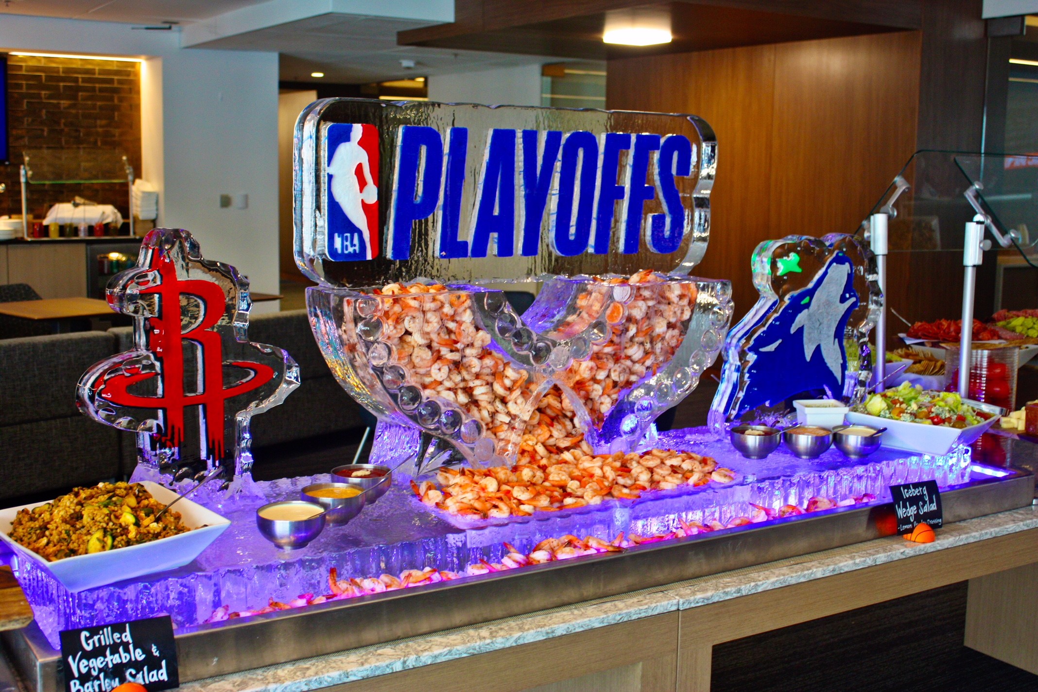 NBA Playoffs Seafood Display