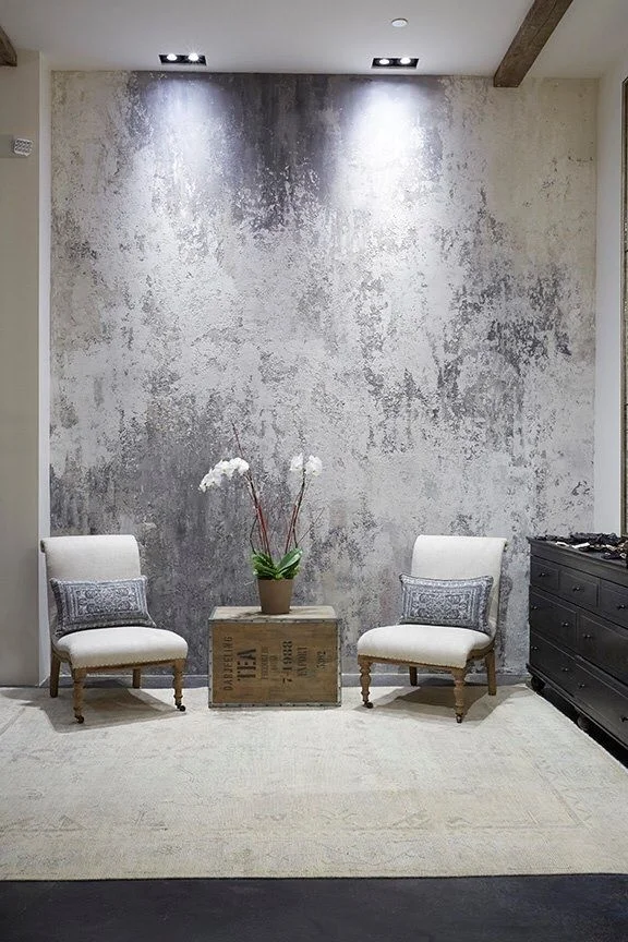 Sitting Room with Grey Wall