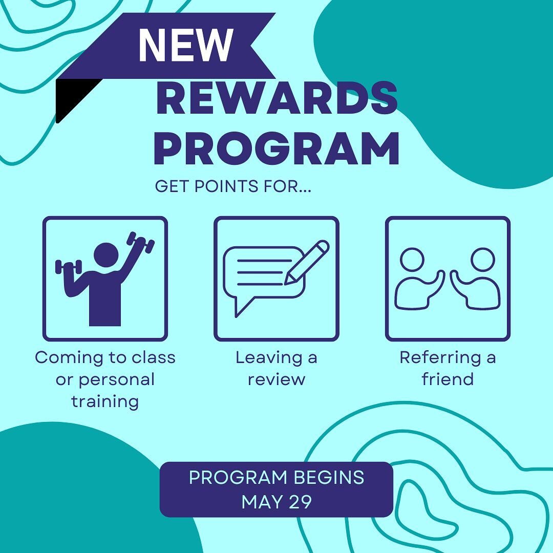 On May 29th we will be switching over to our new fitness software, WellnessLiving. With this switch comes new client perks✨!

Introducing our REWARDS ⭐️ PROGRAM!!

Every class you take at Fifty 5 Fitness, every friend you refer, and every review you 