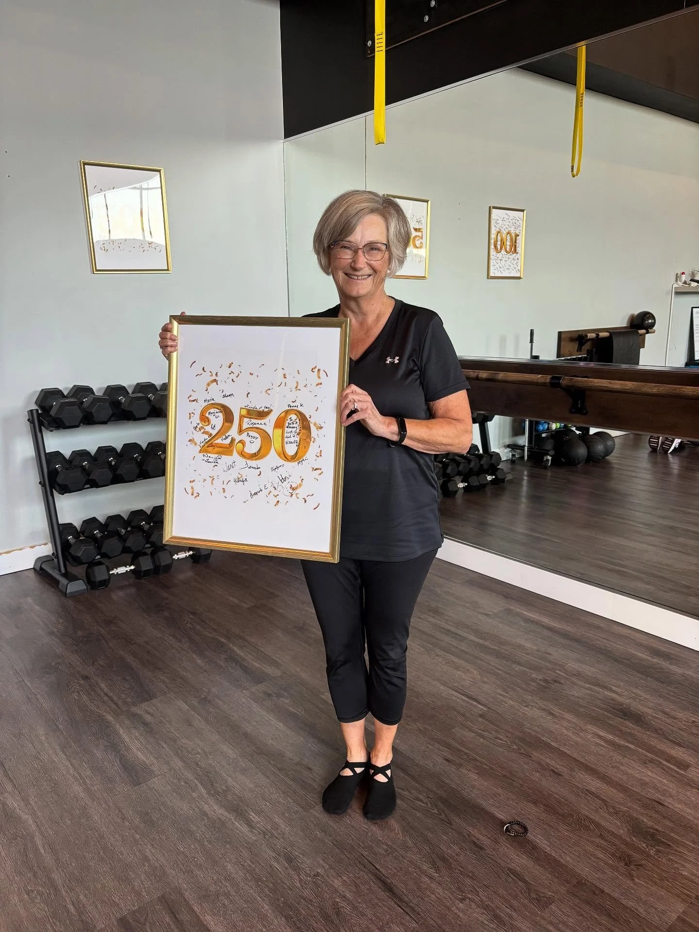 🤩 BIG congratulations to Wendy for hitting her 250th Fifty 5 Fitness class since May 2023!! 

Here is what she had to say about her time at the studio:

I discovered Fifty 5 Fitness via a newspaper article that featured the studio and its unique con