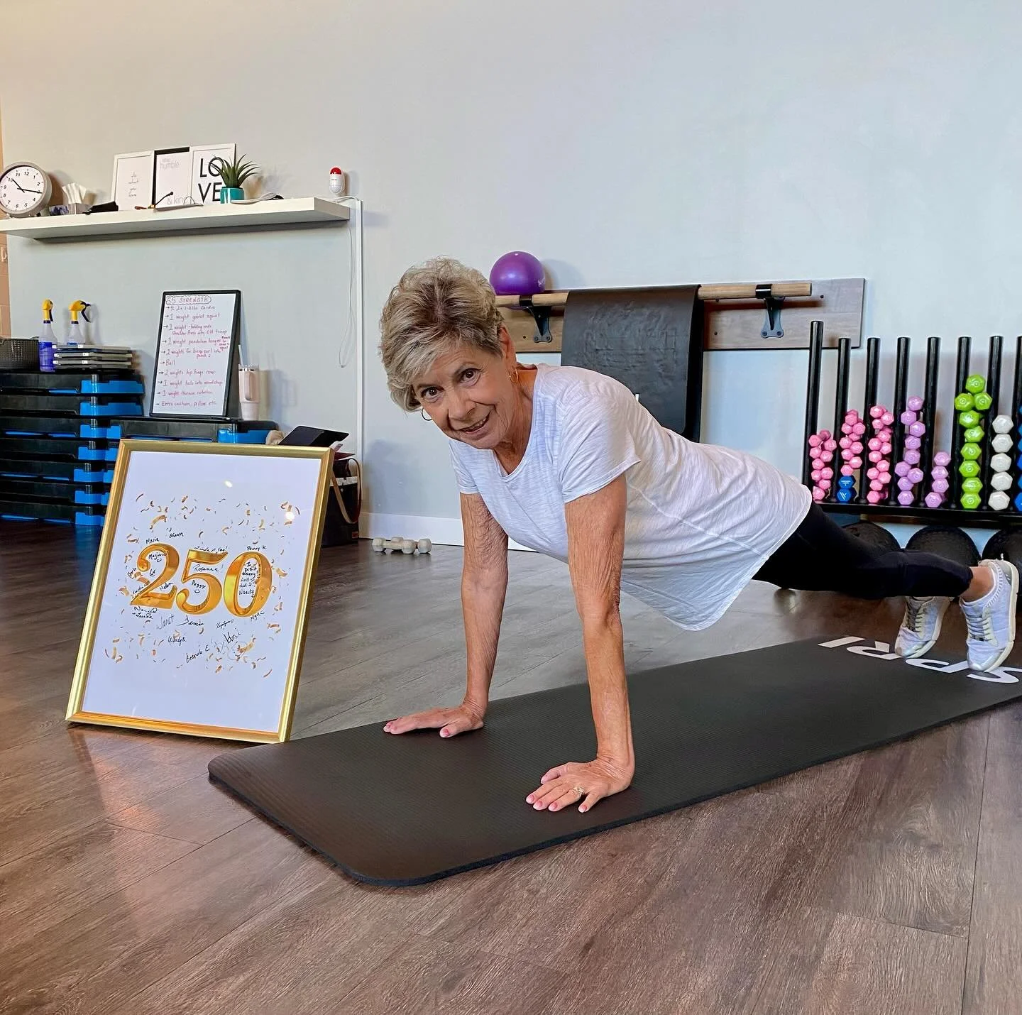 🤩 BIG congratulations to Helen for hitting her 250th Fifty 5 Fitness class since April 2023!! 

Here is what she had to say about her time at the studio:

I have been a member of Fifty 5 Fitness since 2019. I started at the St. James studio, did zoo