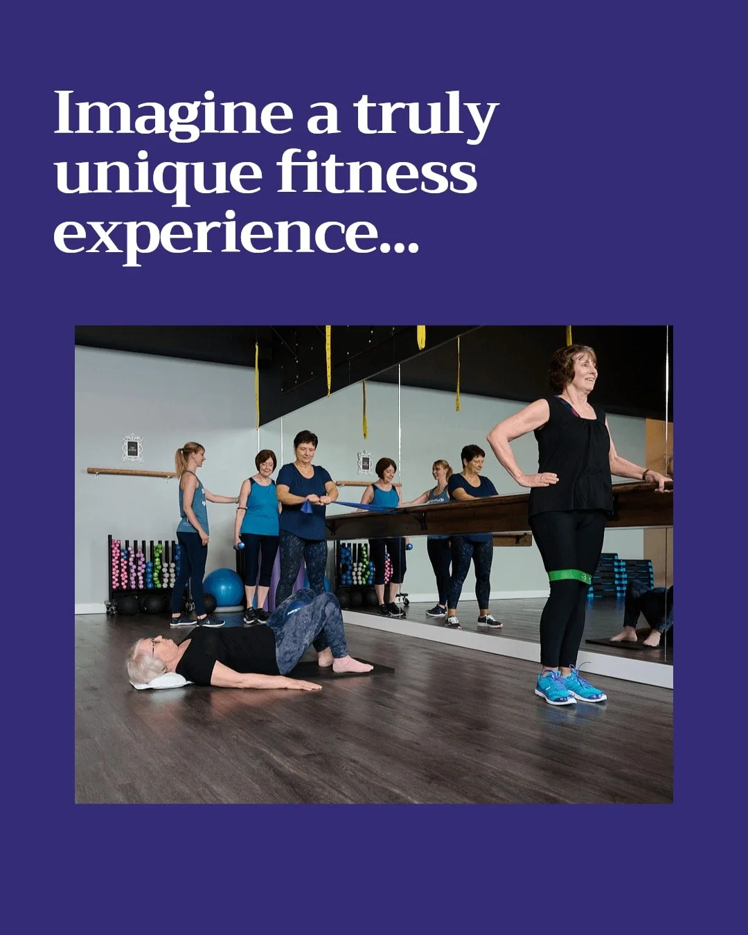 Finding your tribe makes every workout a celebration! Our group fitness classes bring together like-minded women who support, encourage, and uplift each other every step of the way.

Join us and experience fitness at your own pace with no intimidatio