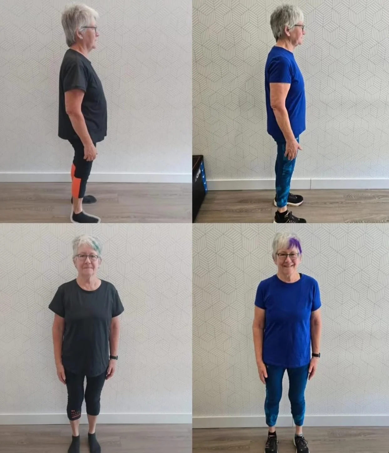 ⭐️ Congratulations to Jacquie, who has made tremendous progress in her overall fitness since she first accessed Fifty 5 Fitness in 2023 for group fitness classes. Last year she started 1:1 personal training, and then started small group training, whi