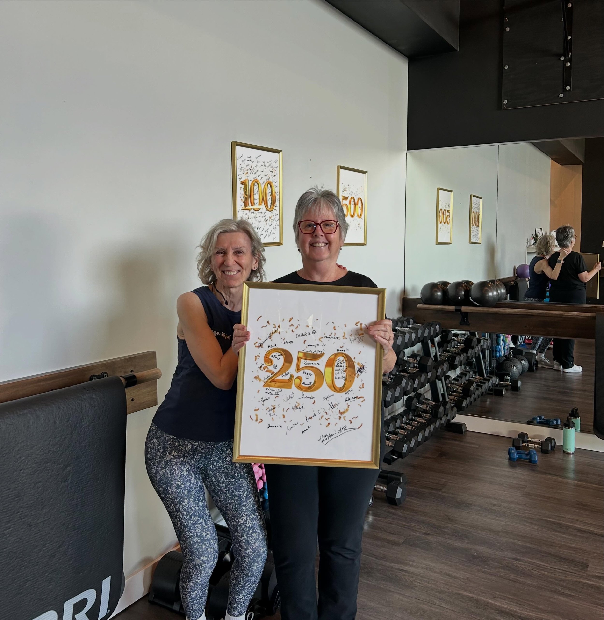 🤩 BIG congratulations to Debbie for hitting her 250th Fifty 5 Fitness class!

Here is what she had to say about her time at the studio:

1. How long have been a member of the studio? I think I&rsquo;ve been a member for about 4 years. It doesn&rsquo