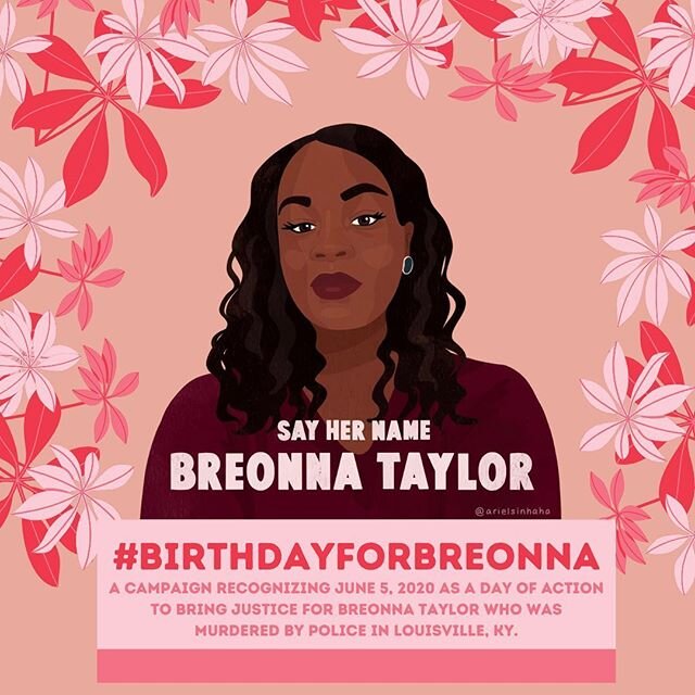 Today would&rsquo;ve been Breonna Taylor&rsquo;s 27th birthday. Instead of celebrating her life, we&rsquo;re mourning her untimely death at the hands of the Louisville PD. In honor of Breonna&rsquo;s birthday, visit the link in my bio to demand justi