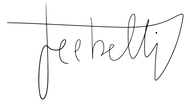 Firma di Federica Belli scritta in modo artistico con linee curve e stilizzate.