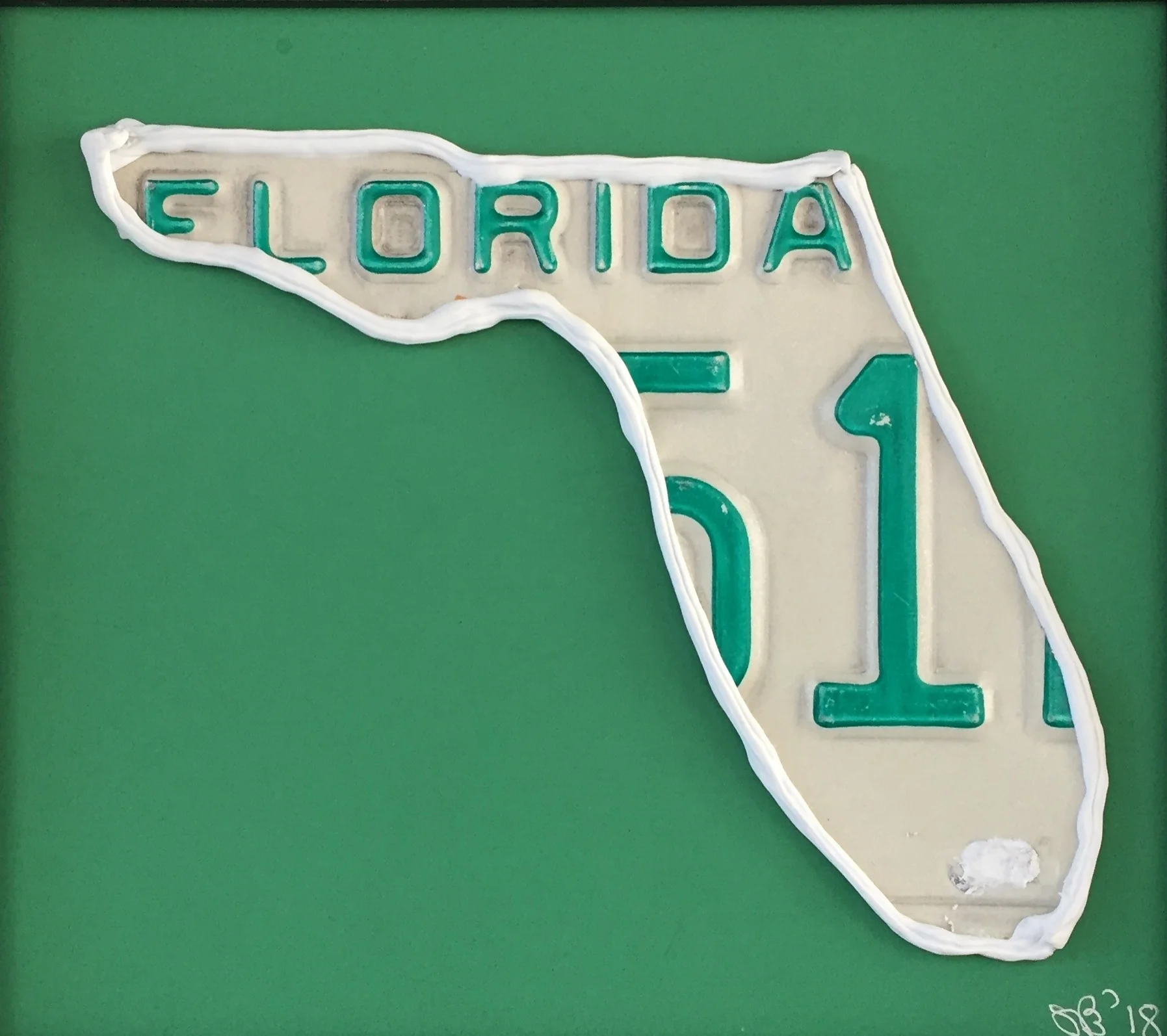 SUNSHINE STATE, 2018 9 in x 8 in Florida 1:4,000,000 scale
