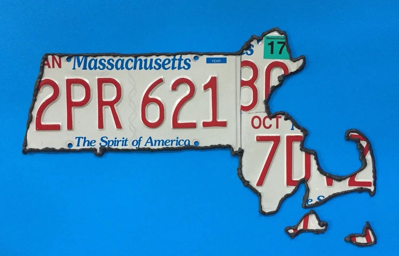 BAY STATE XL, 2018 25 in x 18 in Massachusetts, 1:600,000 scale