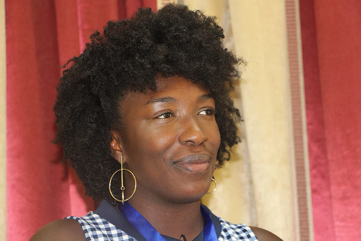 Stephanie Kimou, looking determined as ever. 📷: Daniel Ouédraogo