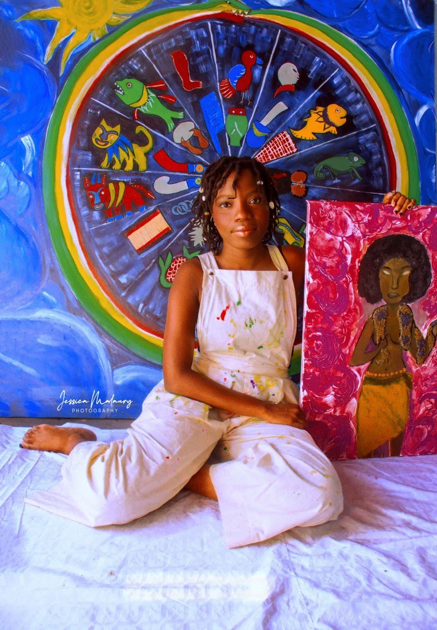 "Being a feminist artist means using your art to help the movement grow." - Mafoya Glélé Kakaï (Benin) 3/3 