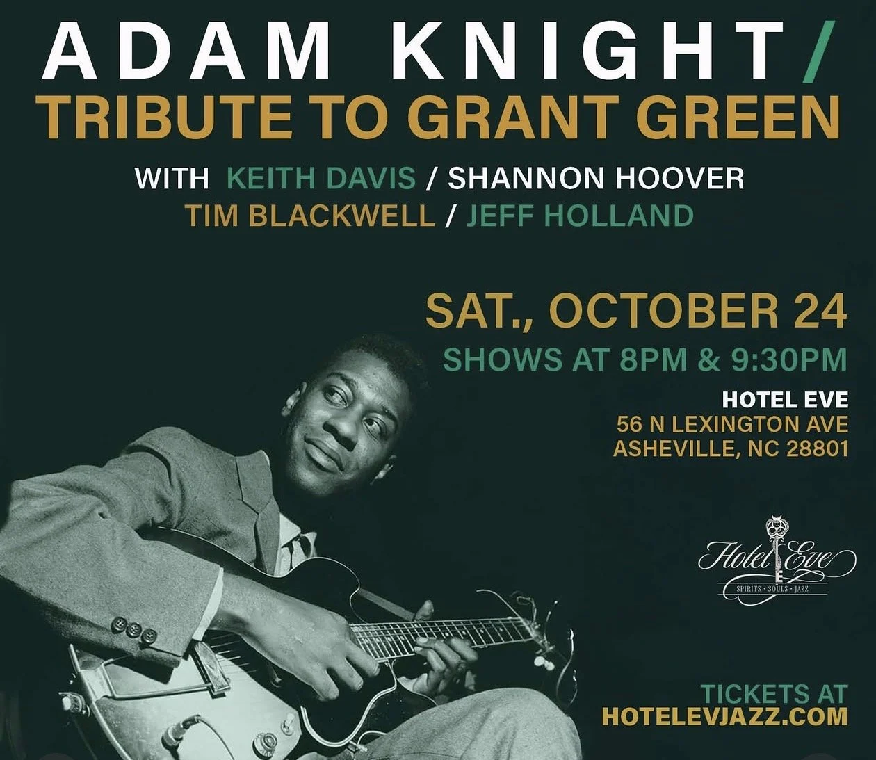 Grant Green Tribute featuring Adam Knight-Hotel Eve Jazz