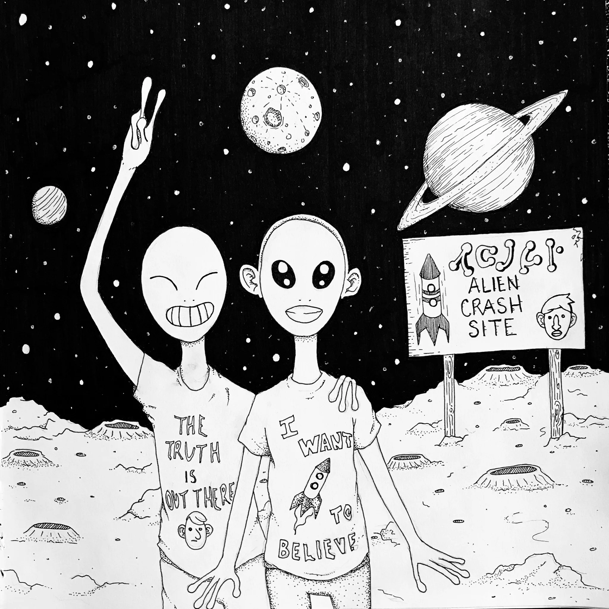 Another page from my alien art book.